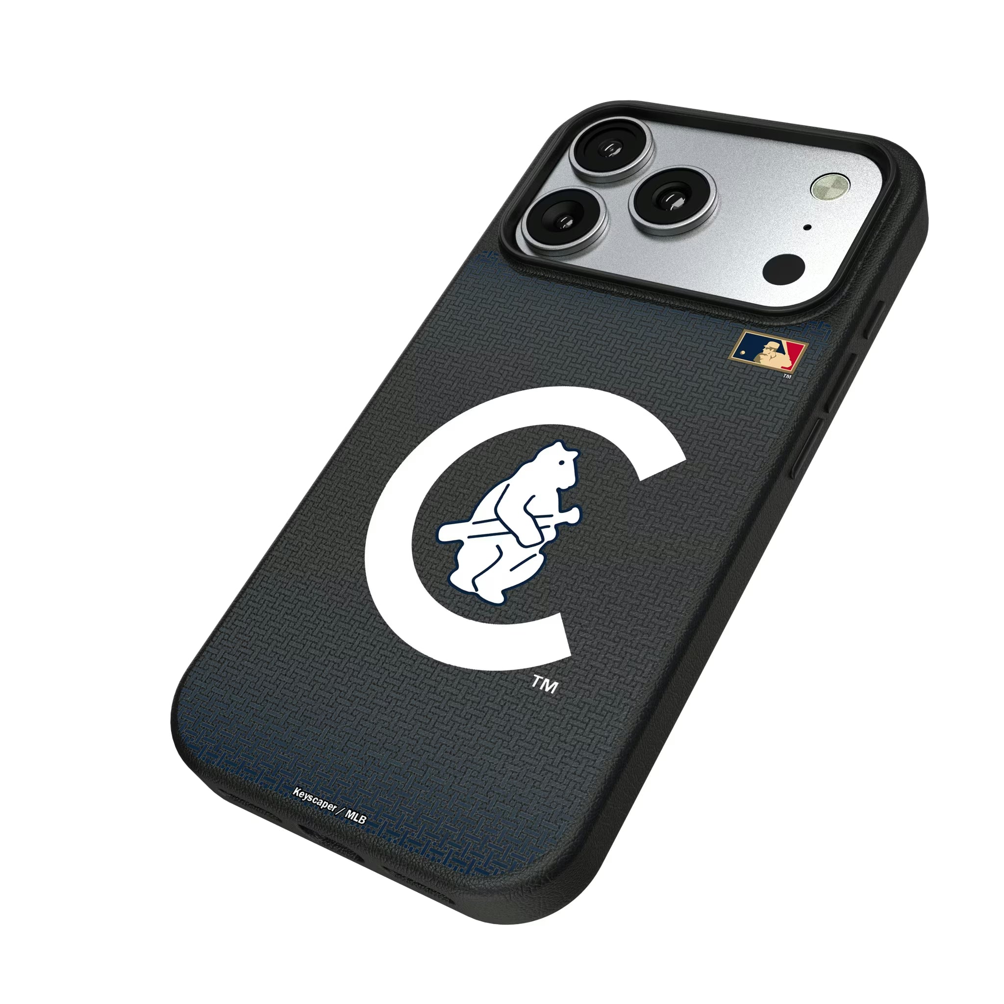 Chicago Cubs 1911-1912 - Cooperstown Collection Linen iPhone MagSafe Compatible Phone Case for Apple iPhone - Isometric View#Device_iPhone 17 Pro