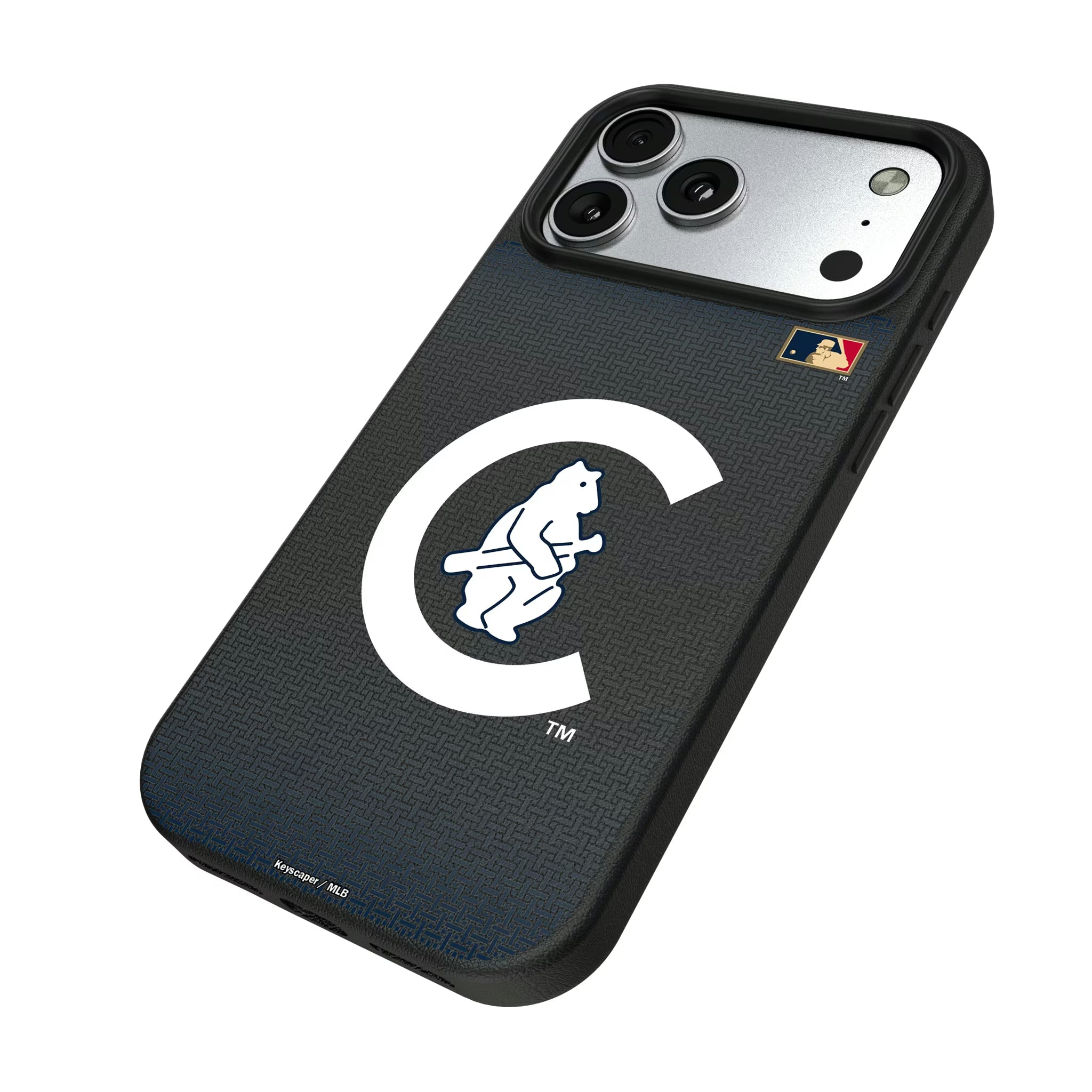 Chicago Cubs 1911-1912 - Cooperstown Collection Linen iPhone MagSafe Compatible Phone Case for Apple iPhone - Isometric View#Device_iPhone 17 Pro Max