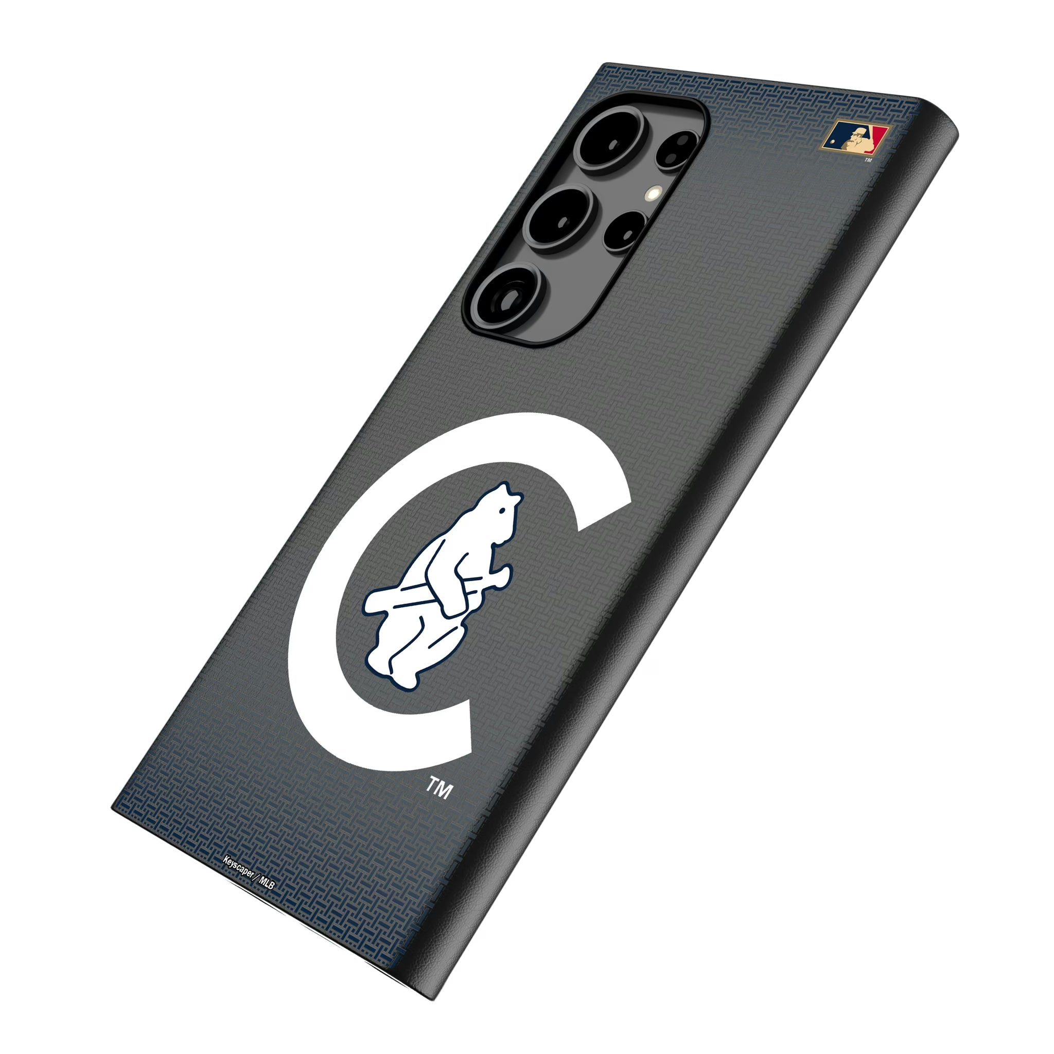 Chicago Cubs 1911-1912 - Cooperstown Collection Linen Galaxy MagSafe Compatible Phone Case for Samsung Galaxy - Isometric View