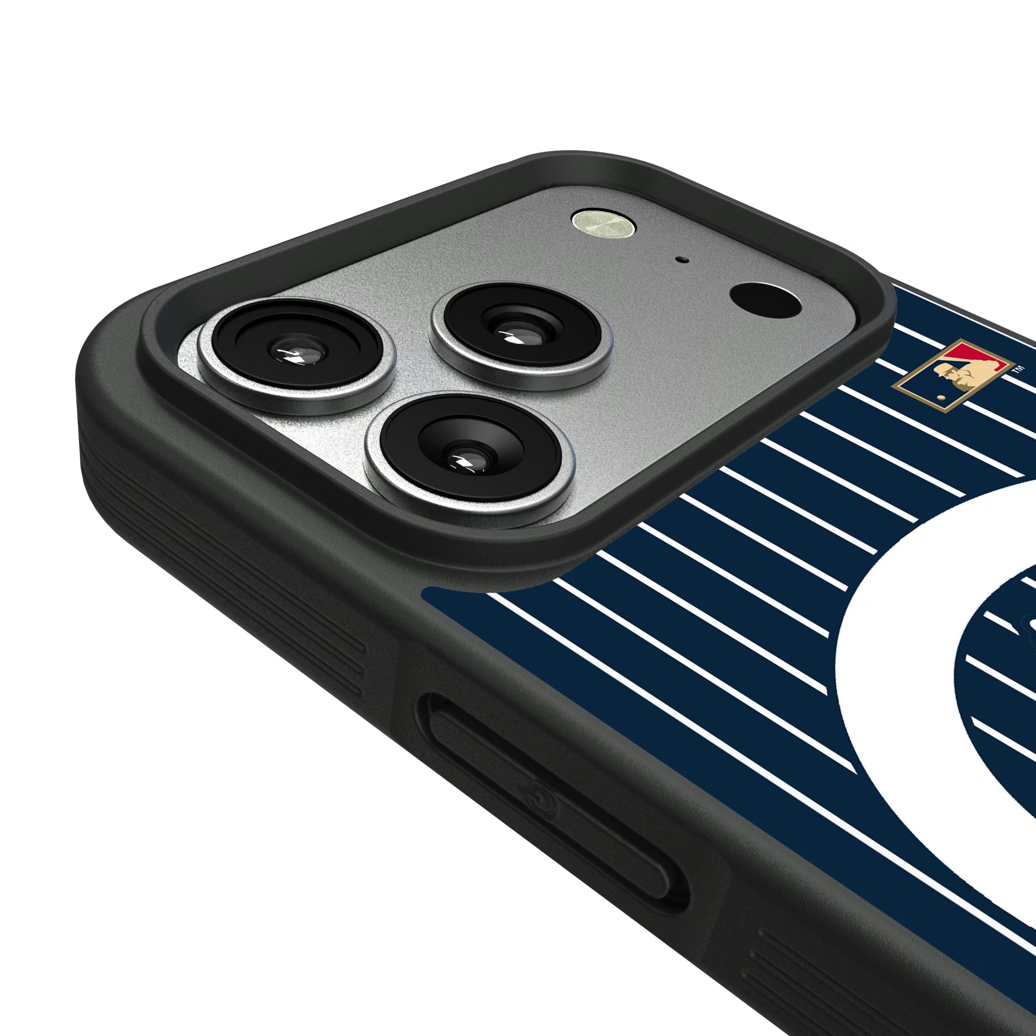Chicago Cubs 1911-1912 - Cooperstown Collection Pinstripe iPhone Bump Phone Case for Apple iPhone - Detail#Device_iPhone 17 Pro