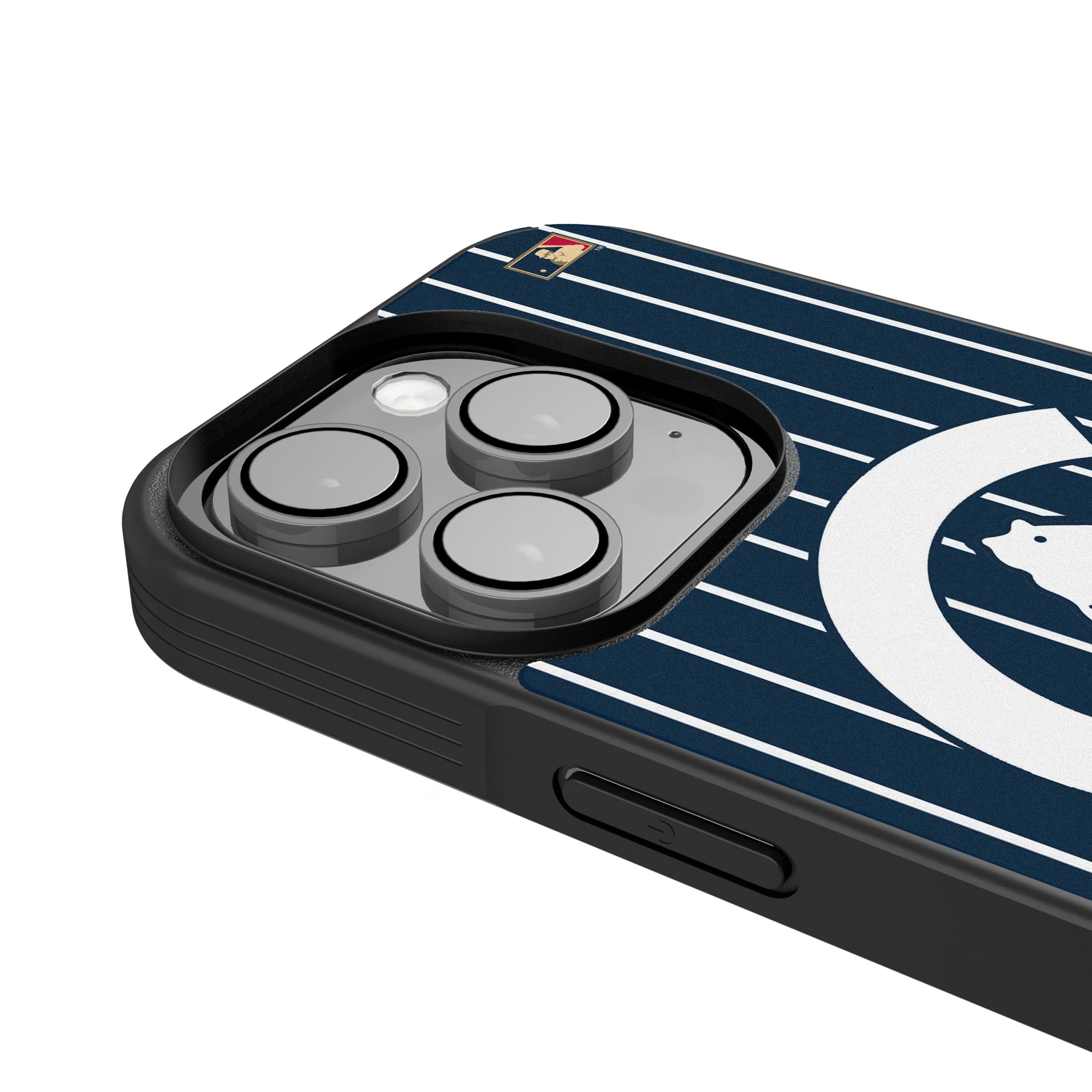 Chicago Cubs 1911-1912 - Cooperstown Collection Pinstripe iPhone Bump Phone Case for Apple iPhone - Detail