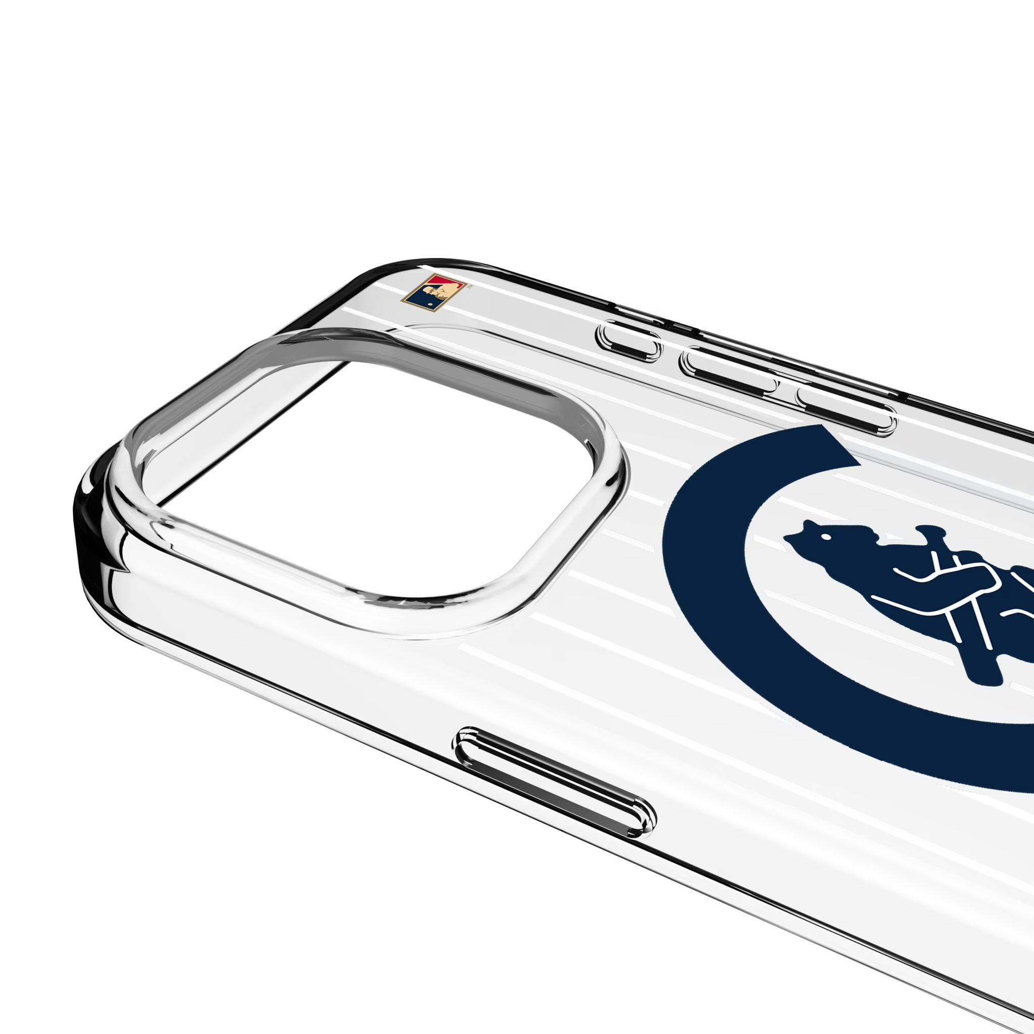 Chicago Cubs 1911-1912 - Cooperstown Collection Pinstripe iPhone Clear Phone Case for Apple iPhone - Detail