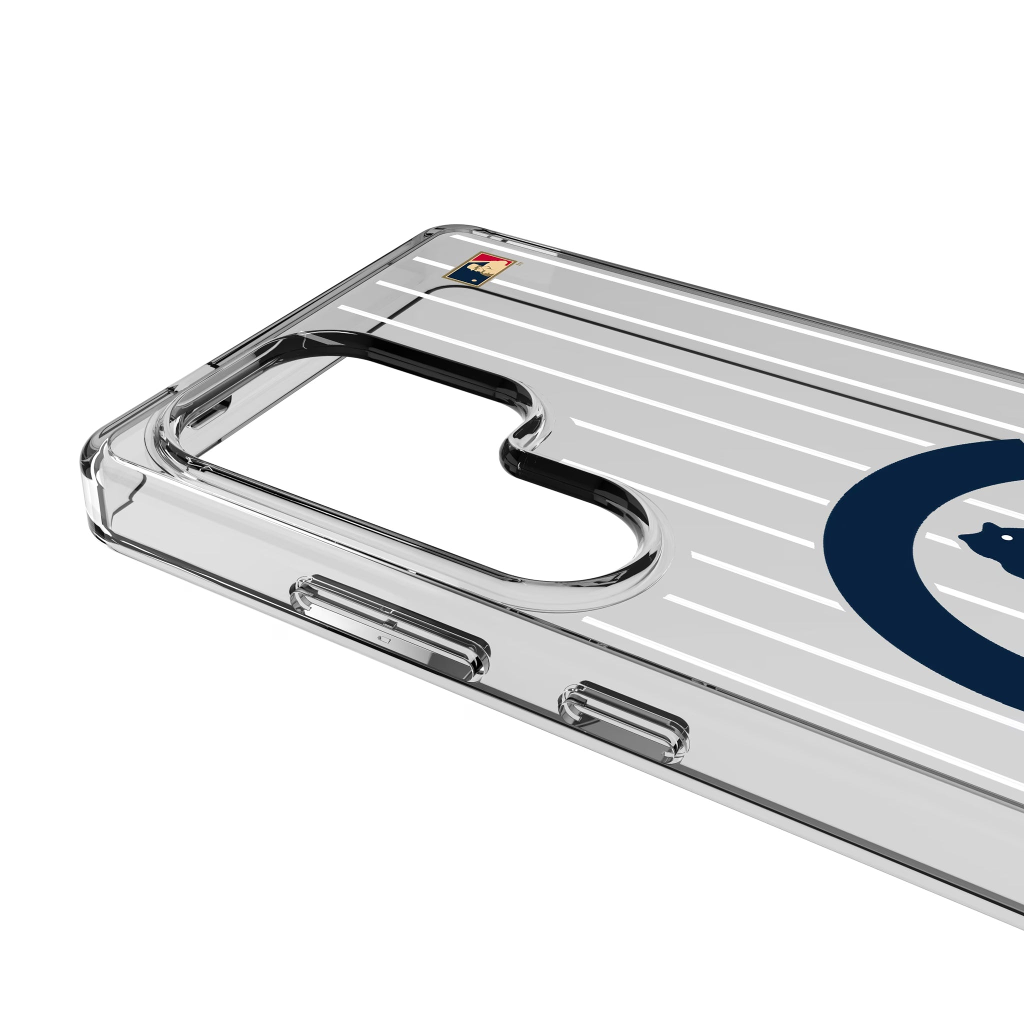 Chicago Cubs 1911-1912 - Cooperstown Collection Pinstripe Galaxy Clear Phone Case for Samsung Galaxy - Detail