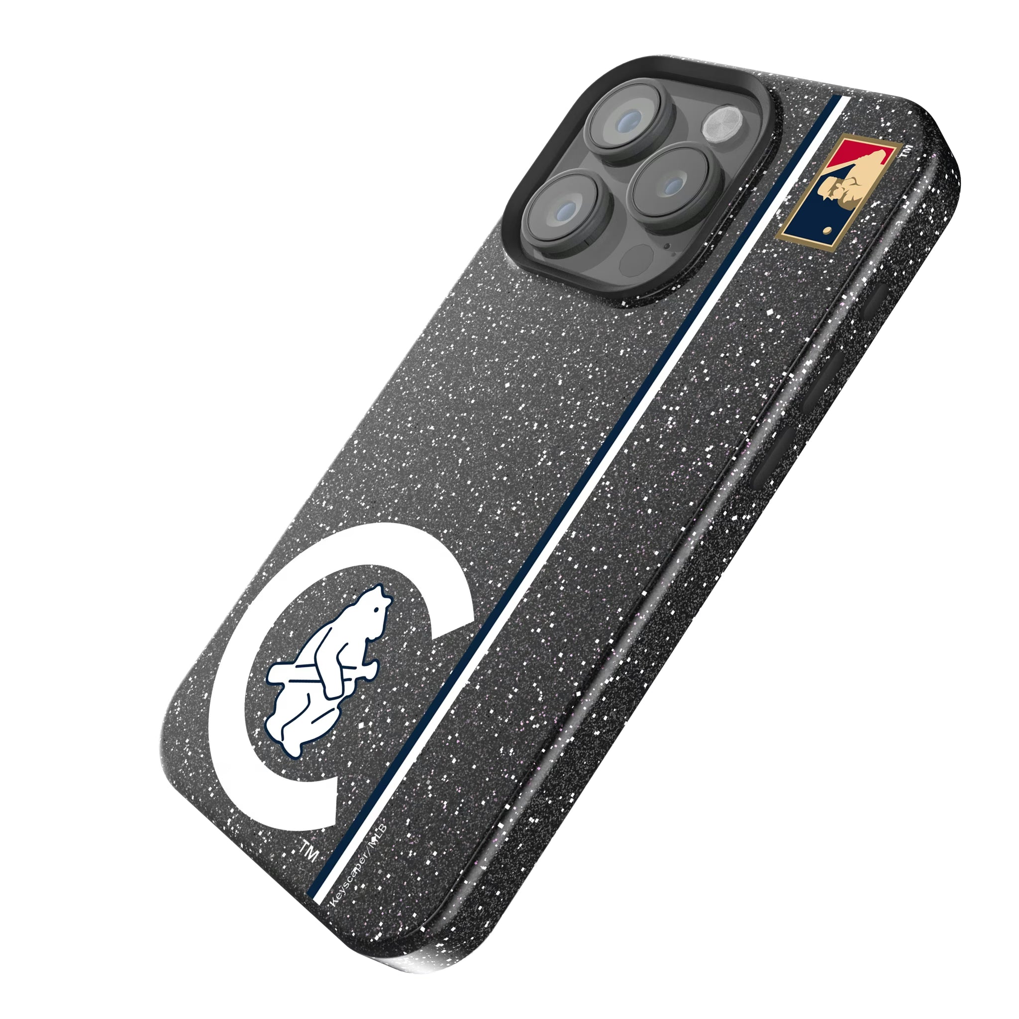 Chicago Cubs 1911-1912 - Cooperstown Collection Sidebar iPhone Bling Phone Case for Apple iPhone - Isometric View