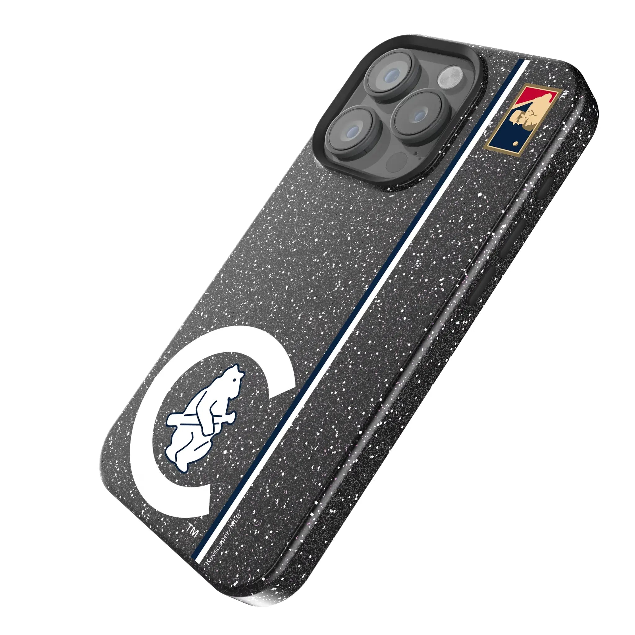 Chicago Cubs 1911-1912 - Cooperstown Collection Sidebar iPhone Bling Phone Case for Apple iPhone - Isometric View