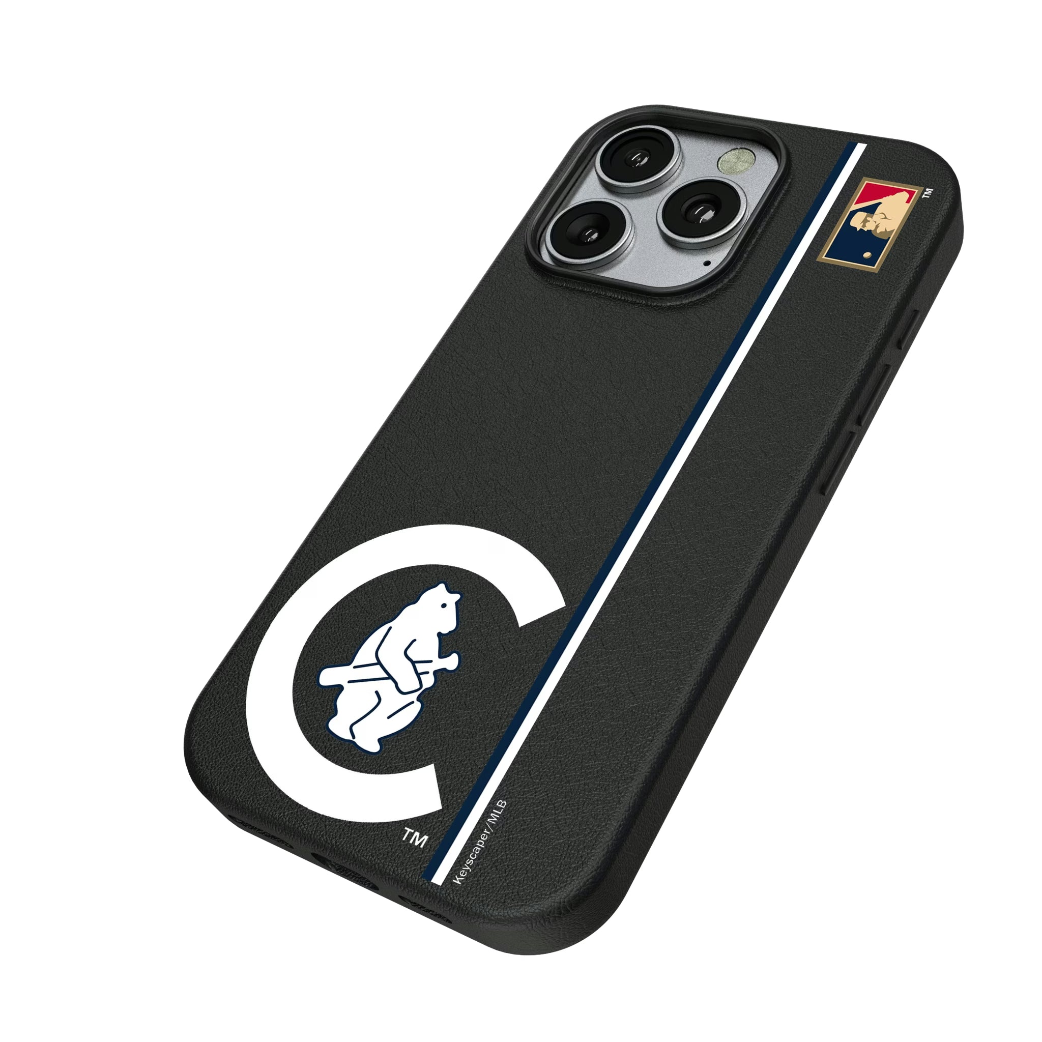 Chicago Cubs 1911-1912 - Cooperstown Collection Sidebar iPhone MagSafe Compatible Phone Case for Apple iPhone - Isometric View
