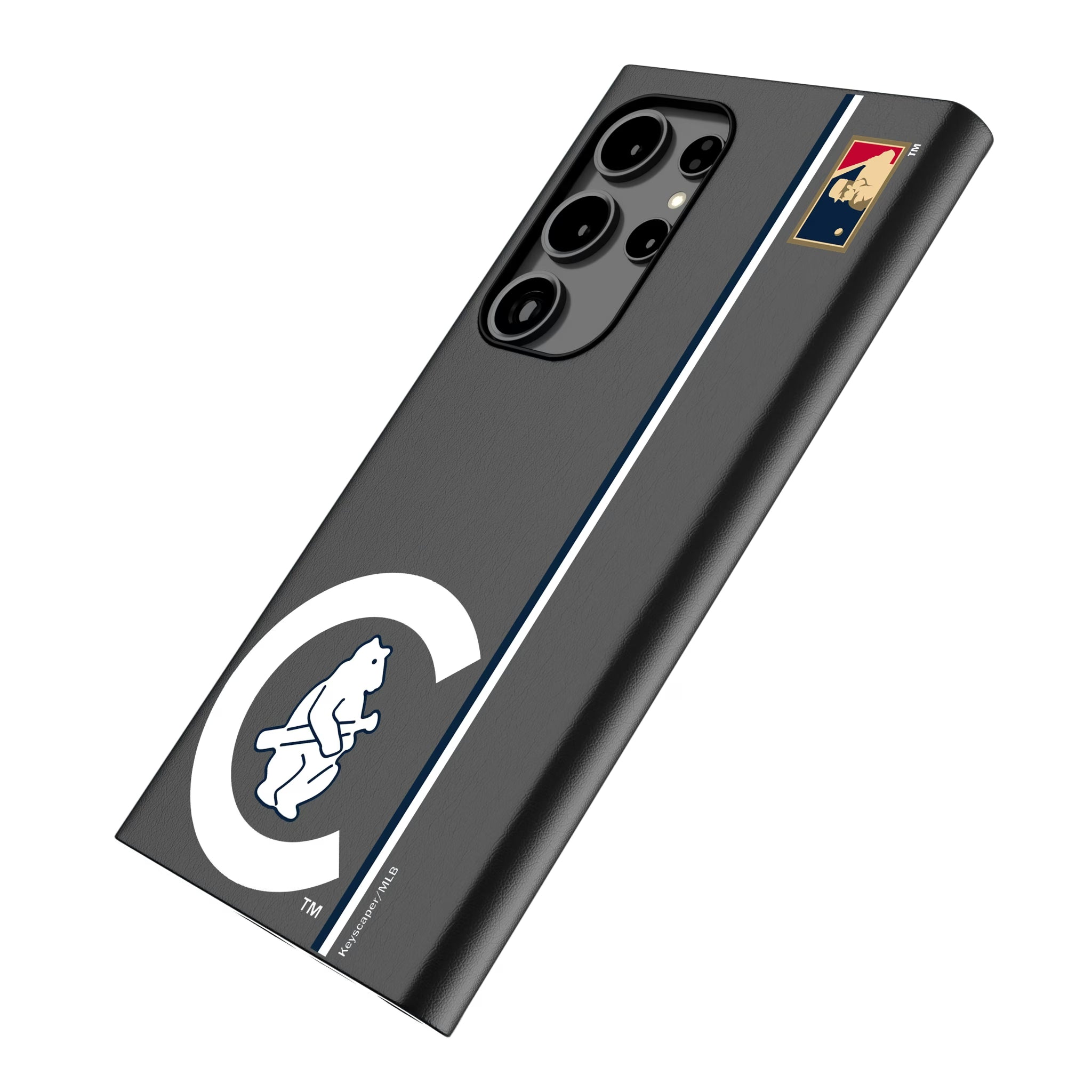 Chicago Cubs 1911-1912 - Cooperstown Collection Sidebar Galaxy MagSafe Compatible Phone Case for Samsung Galaxy - Isometric View