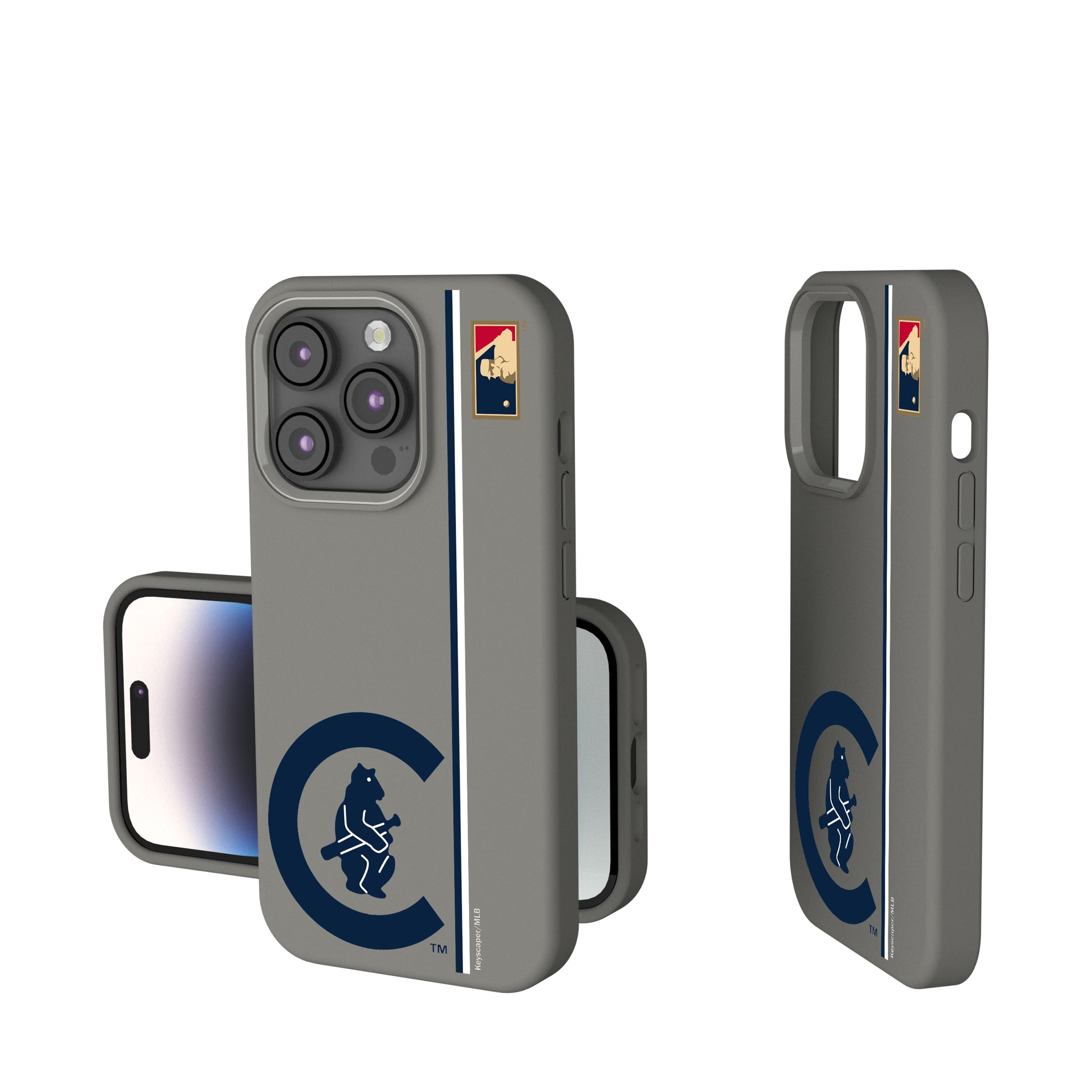 Chicago Cubs 1911-1912 - Cooperstown Collection Sidebar iPhone Soft Touch Phone Case for Apple iPhone