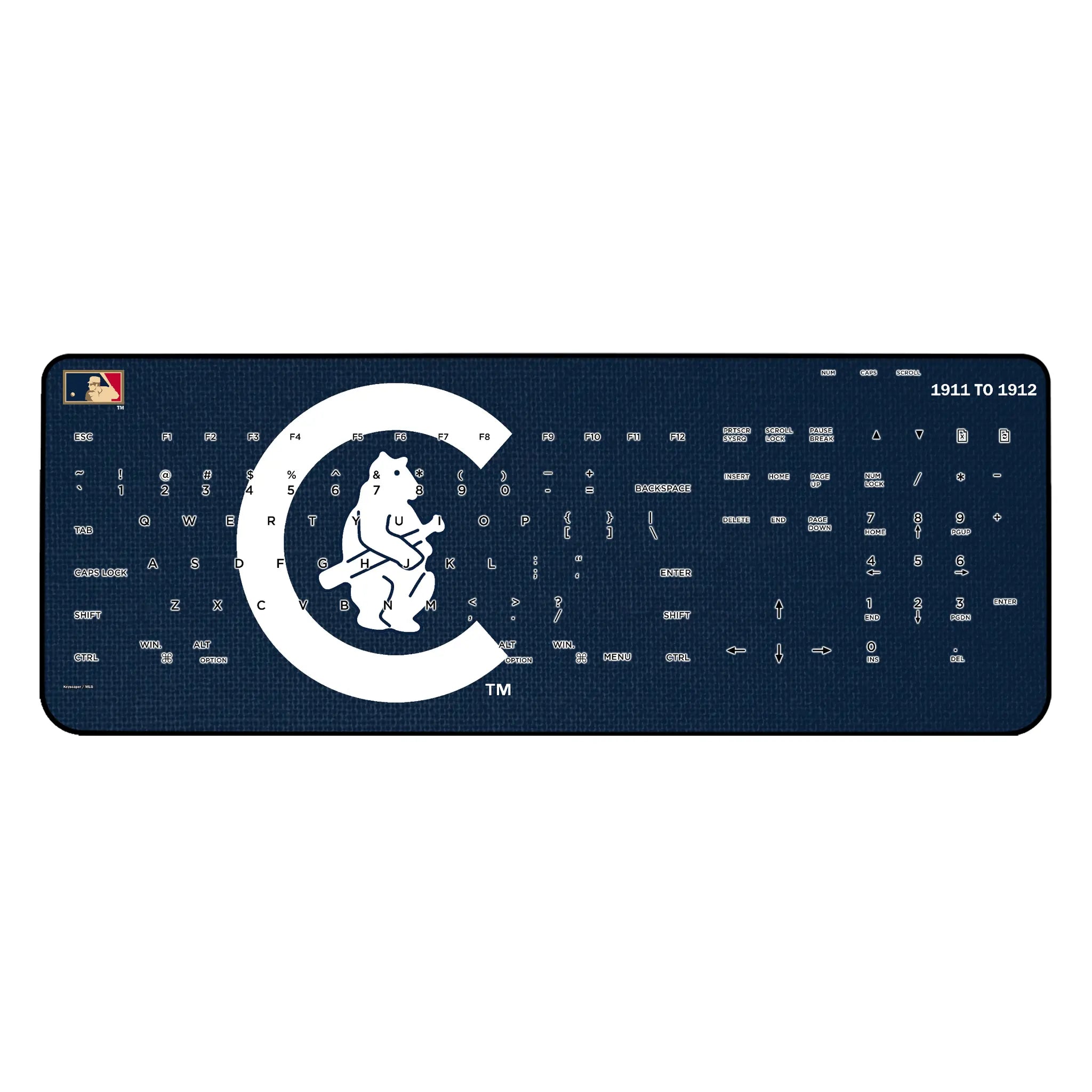 Chicago Cubs 1911-1912 - Cooperstown Collection Solid Wireless USB Keyboard
