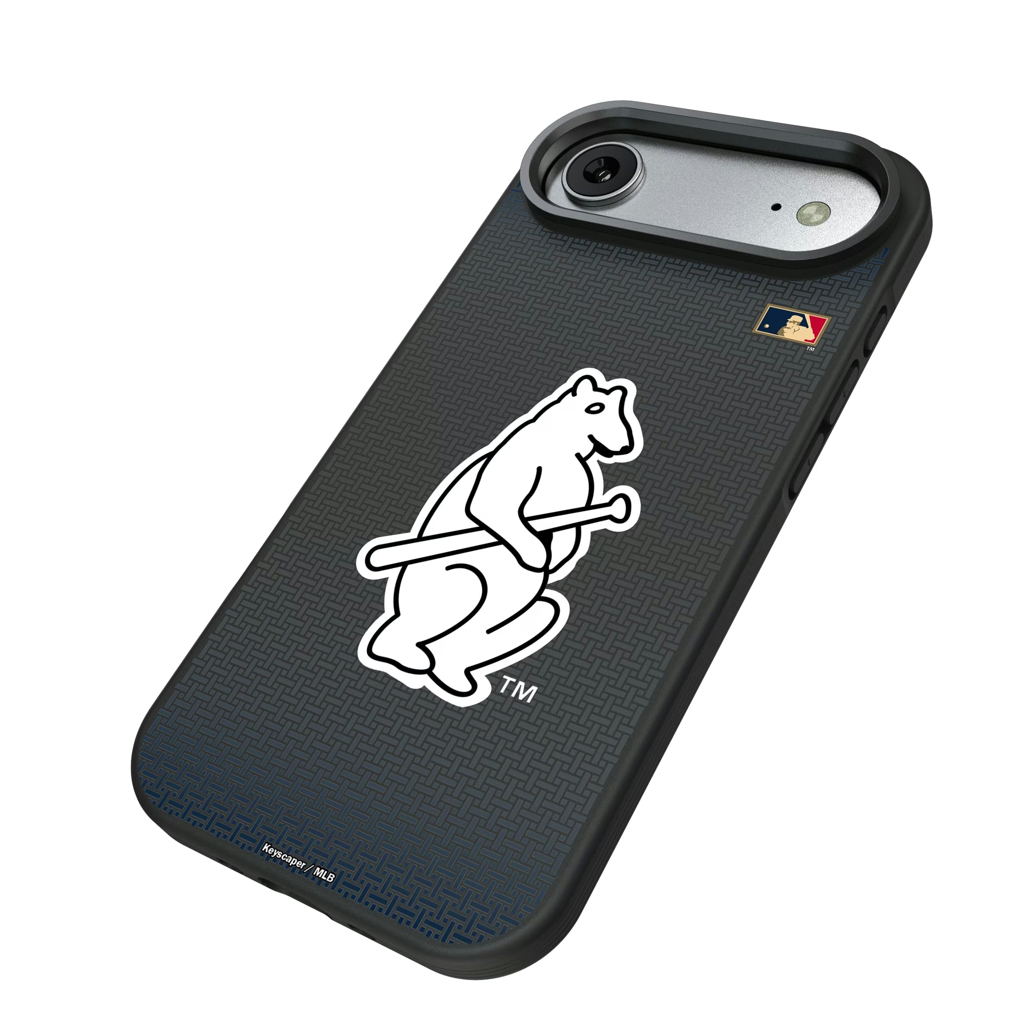 Chicago Cubs 1914 - Cooperstown Collection Linen iPhone Bump Phone Case for Apple iPhone - Isometric View#Device_iPhone Air