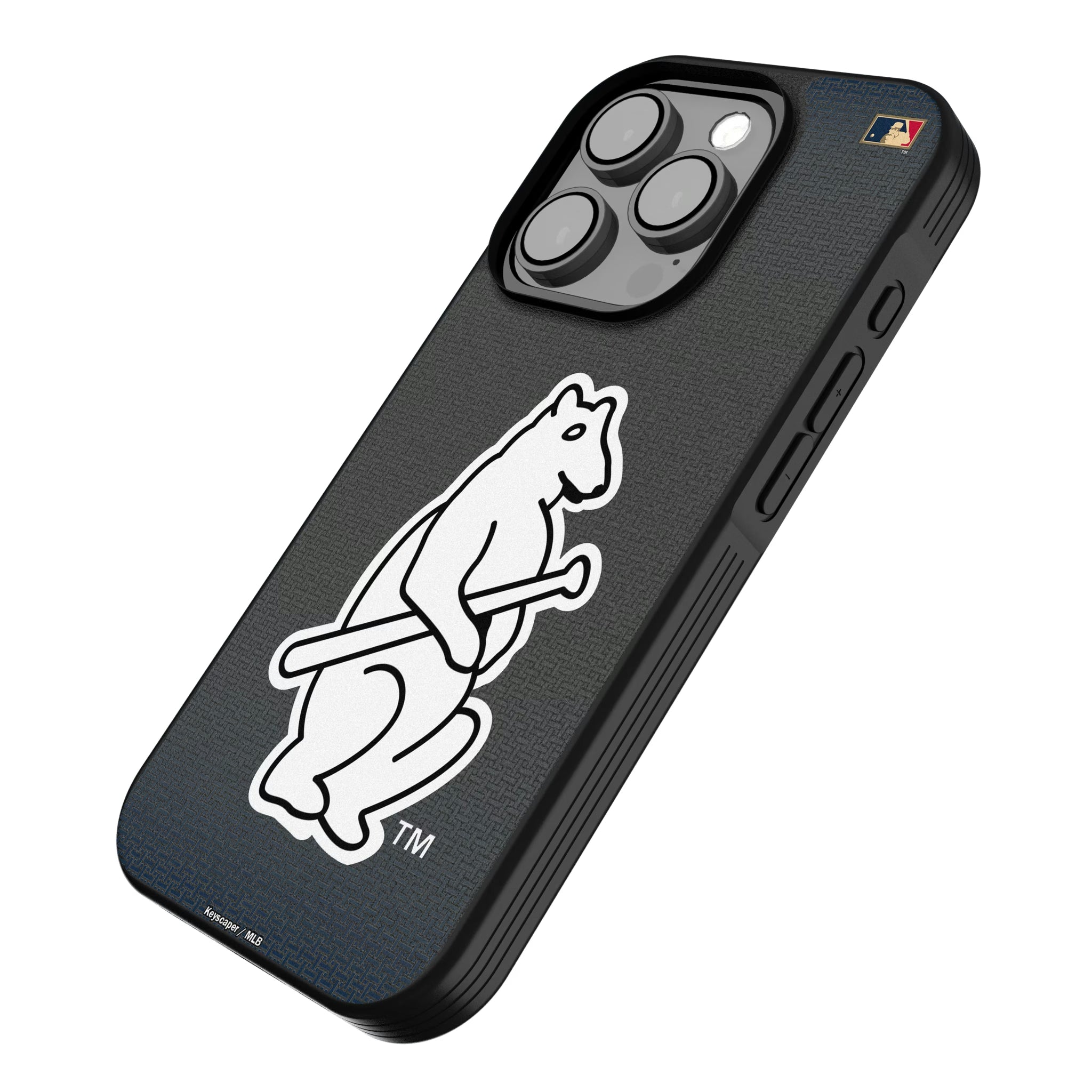Chicago Cubs 1914 - Cooperstown Collection Linen iPhone Bump Phone Case for Apple iPhone - Isometric View