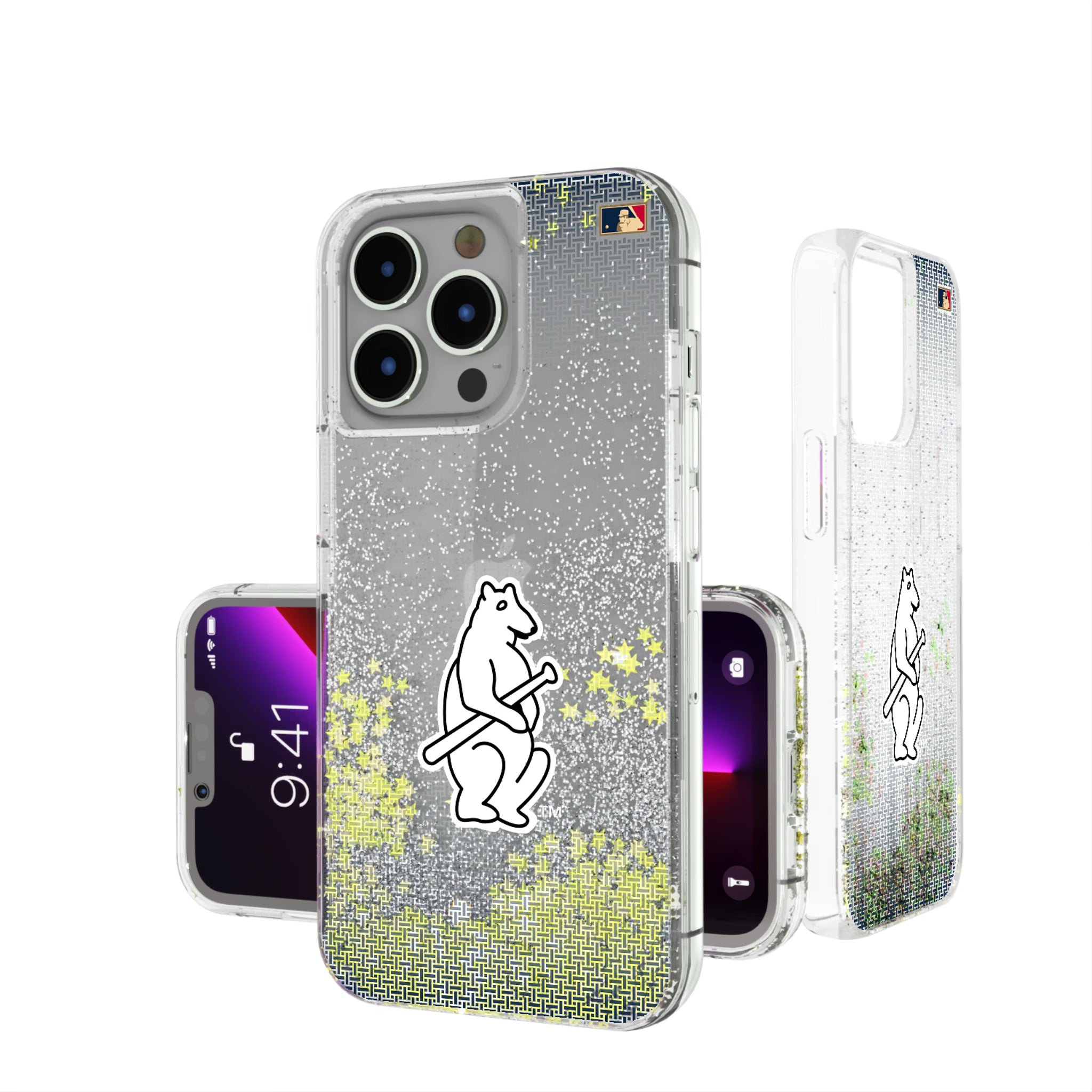 Chicago Cubs 1914 - Cooperstown Collection Linen iPhone Glitter Phone Case for Apple iPhone