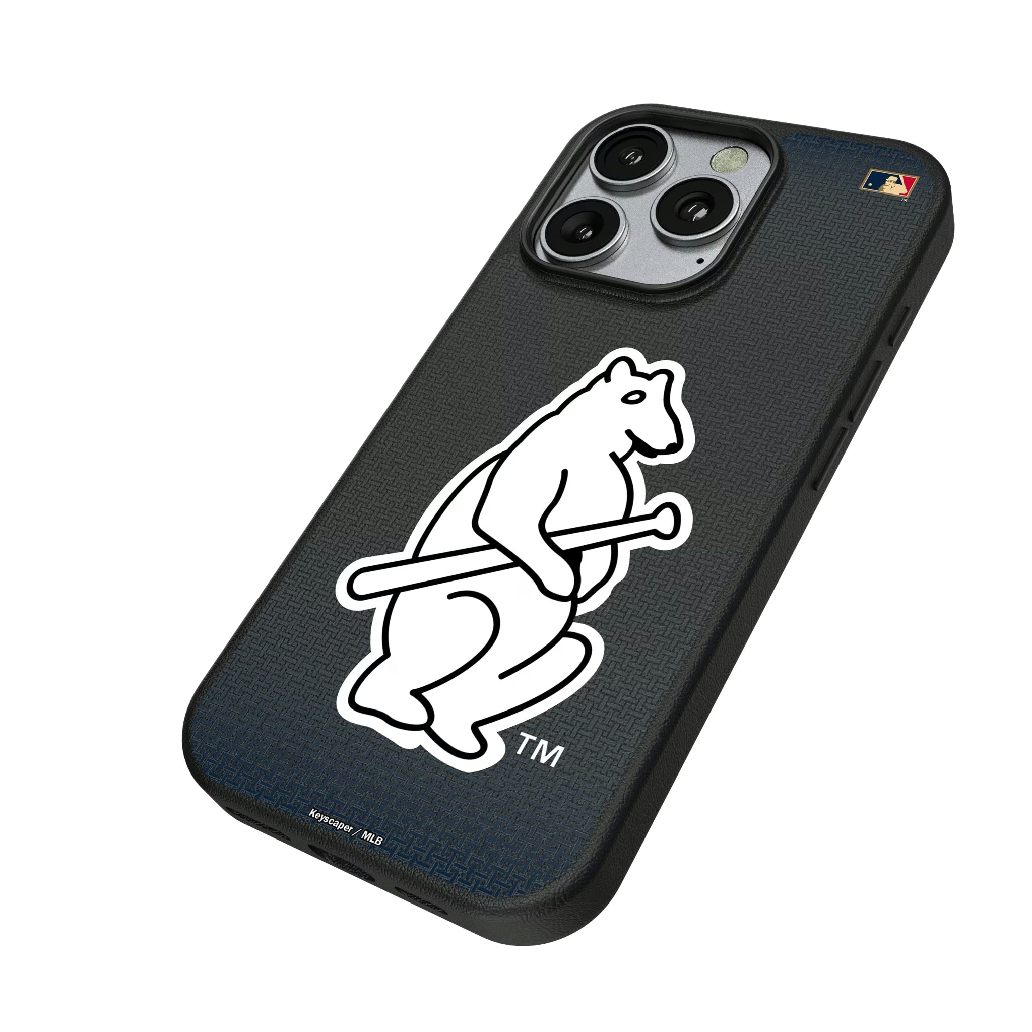 Chicago Cubs 1914 - Cooperstown Collection Linen iPhone MagSafe Compatible Phone Case for Apple iPhone - Isometric View