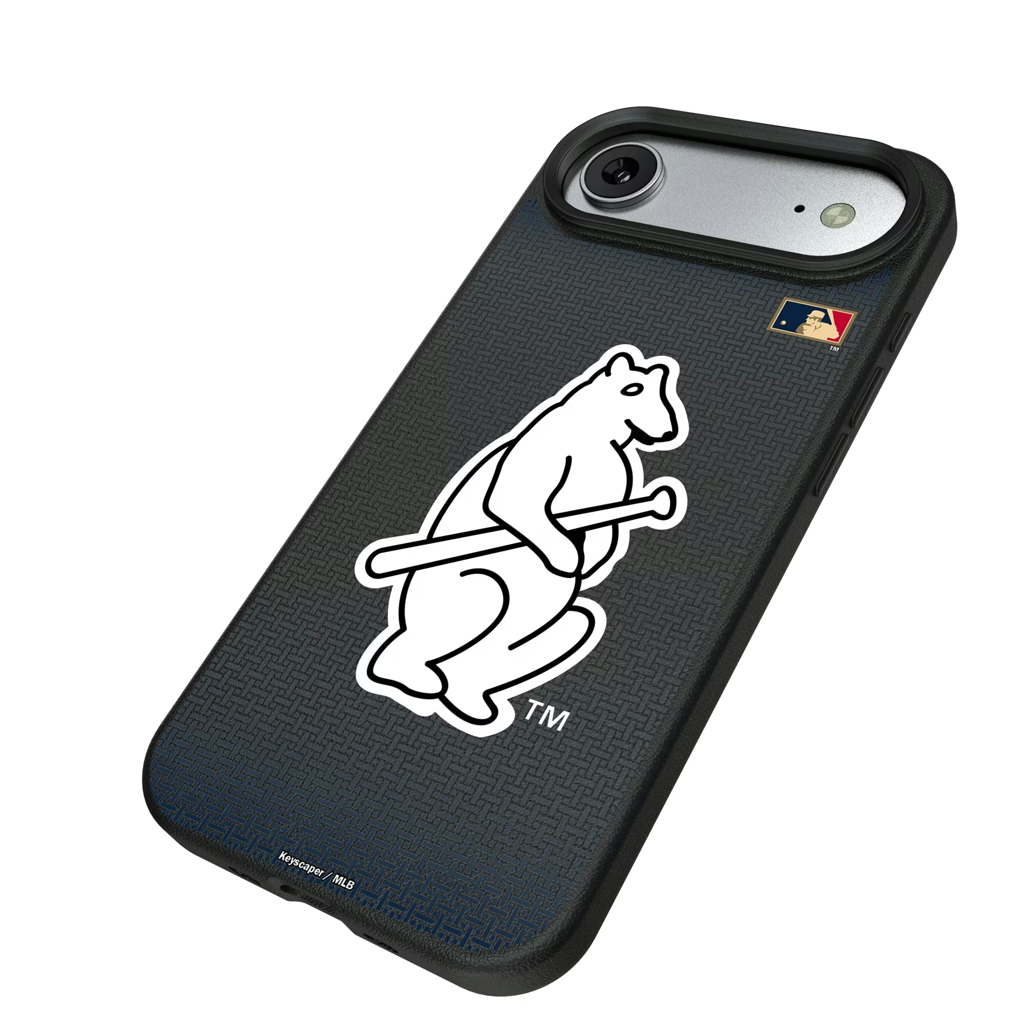 Chicago Cubs 1914 - Cooperstown Collection Linen iPhone MagSafe Compatible Phone Case for Apple iPhone - Isometric View#Device_iPhone Air