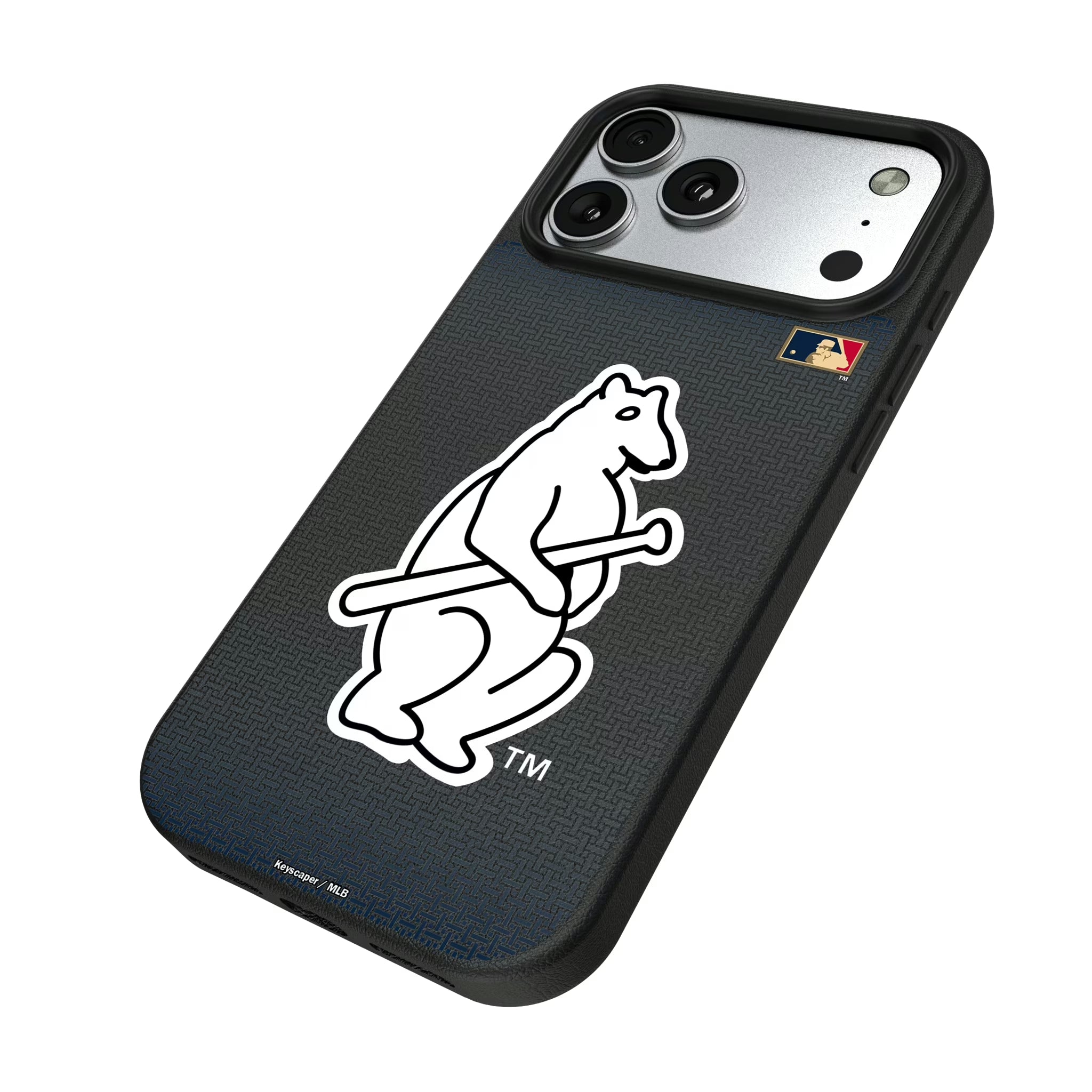 Chicago Cubs 1914 - Cooperstown Collection Linen iPhone MagSafe Compatible Phone Case for Apple iPhone - Isometric View#Device_iPhone 17 Pro Max