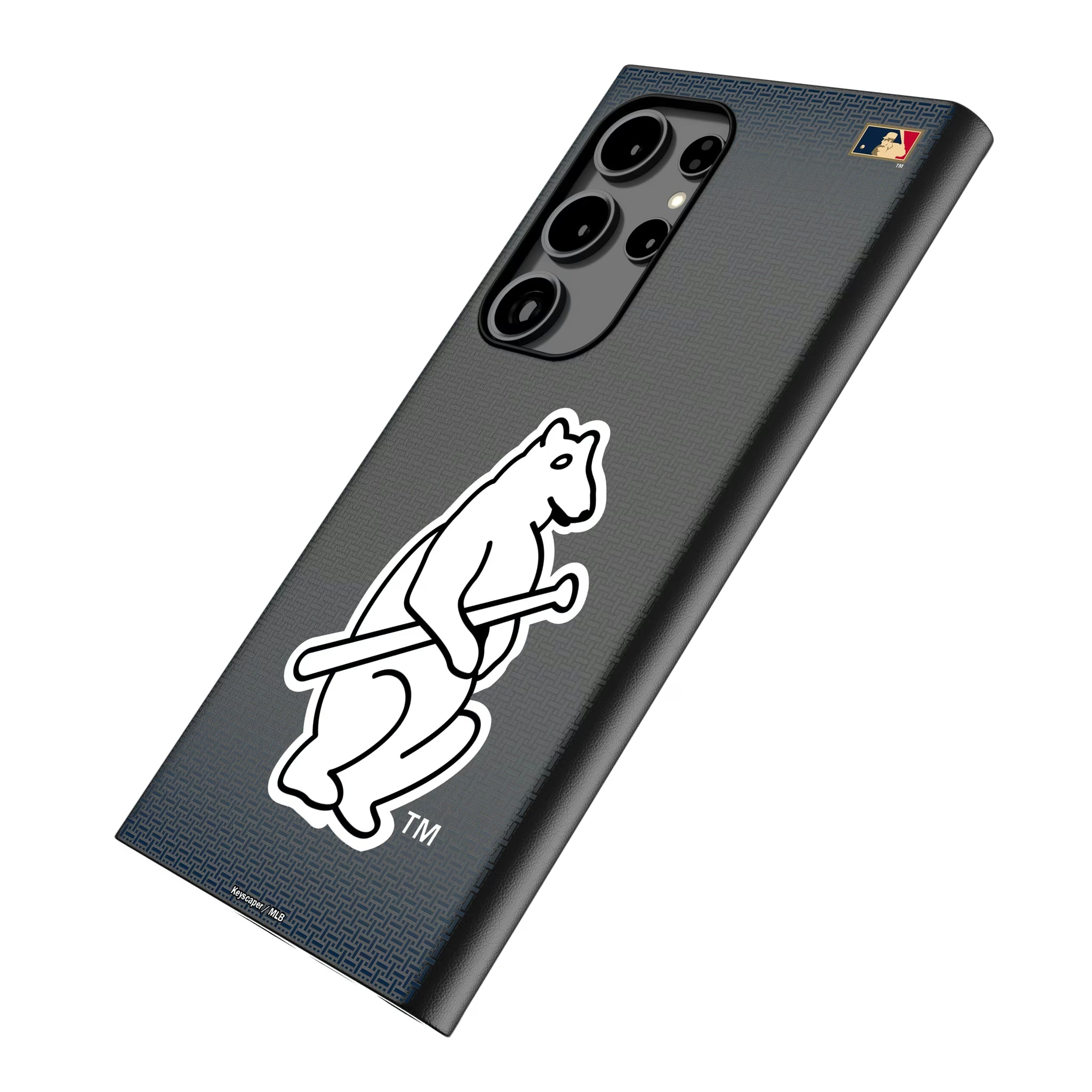 Chicago Cubs 1914 - Cooperstown Collection Linen Galaxy MagSafe Compatible Phone Case for Samsung Galaxy - Isometric View