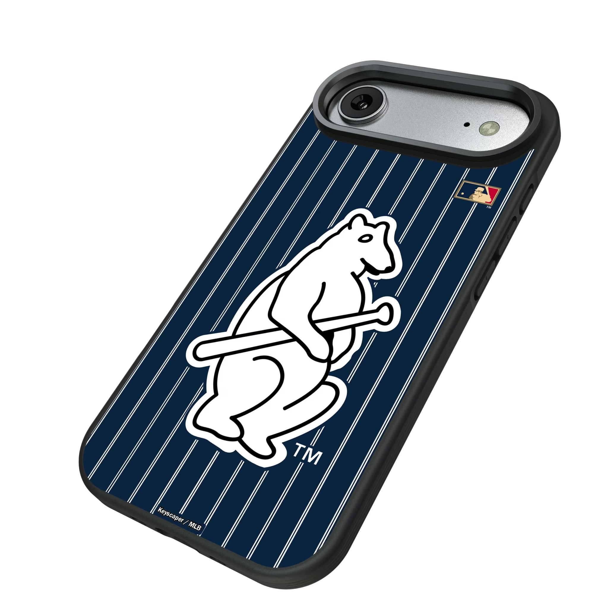 Chicago Cubs 1914 - Cooperstown Collection Pinstripe iPhone Bump Phone Case for Apple iPhone - Isometric View#Device_iPhone Air