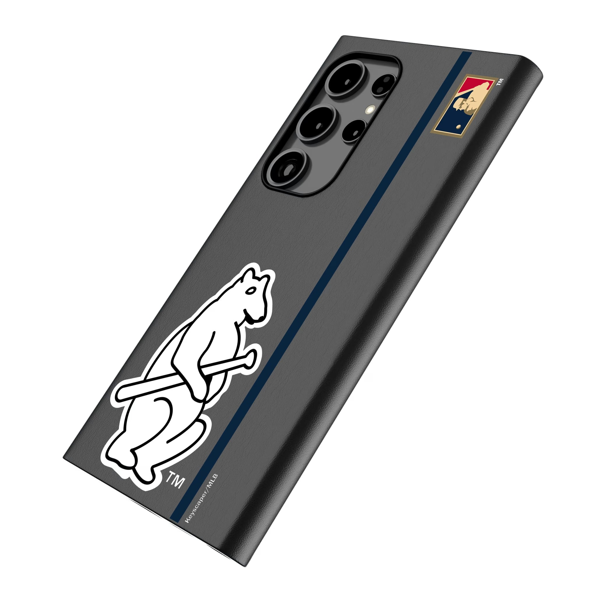 Chicago Cubs 1914 - Cooperstown Collection Sidebar Galaxy MagSafe Compatible Phone Case for Samsung Galaxy - Isometric View