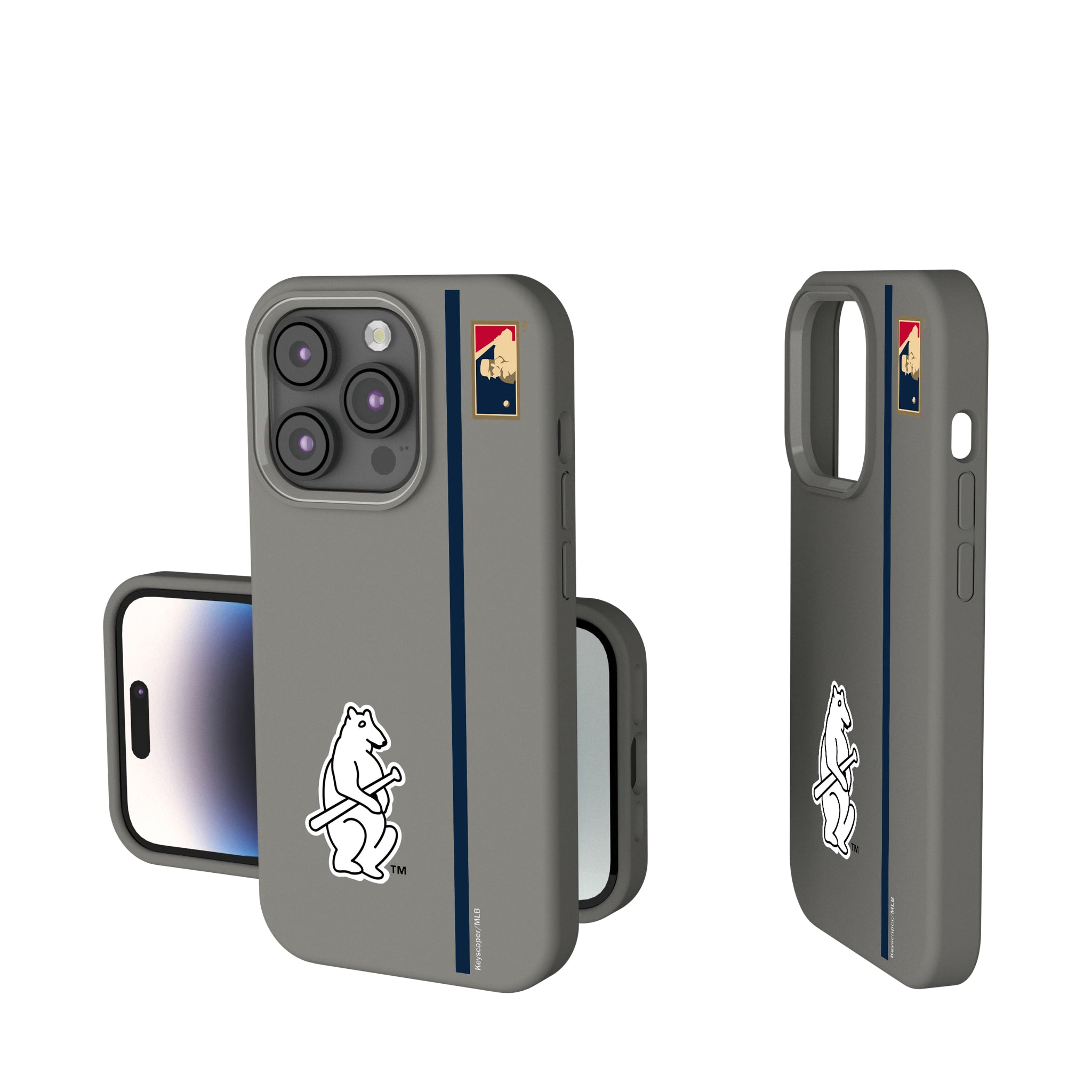 Chicago Cubs 1914 - Cooperstown Collection Sidebar iPhone Soft Touch Phone Case for Apple iPhone