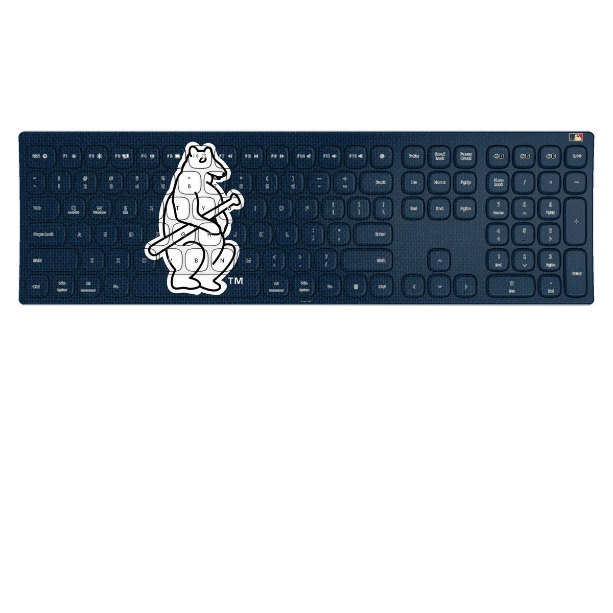 Chicago Cubs 1914 - Cooperstown Collection Solid KKB605 Curved Wireless Keyboard