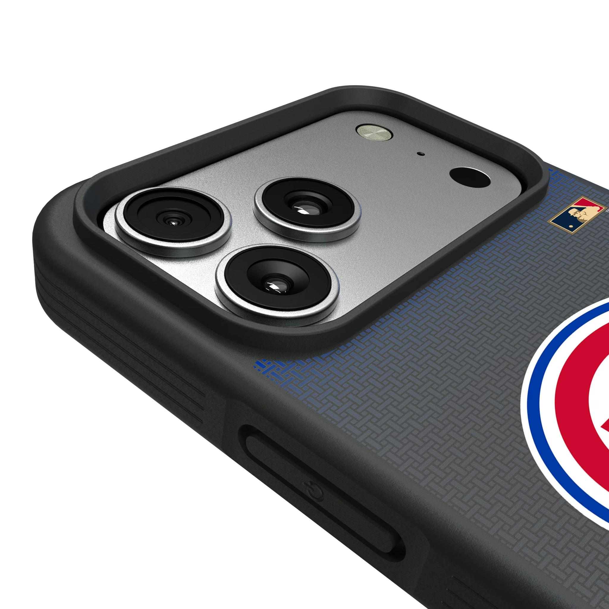 Chicago Cubs 1948-1956 - Cooperstown Collection Linen iPhone Bump Phone Case for Apple iPhone - Detail#Device_iPhone 17 Pro Max