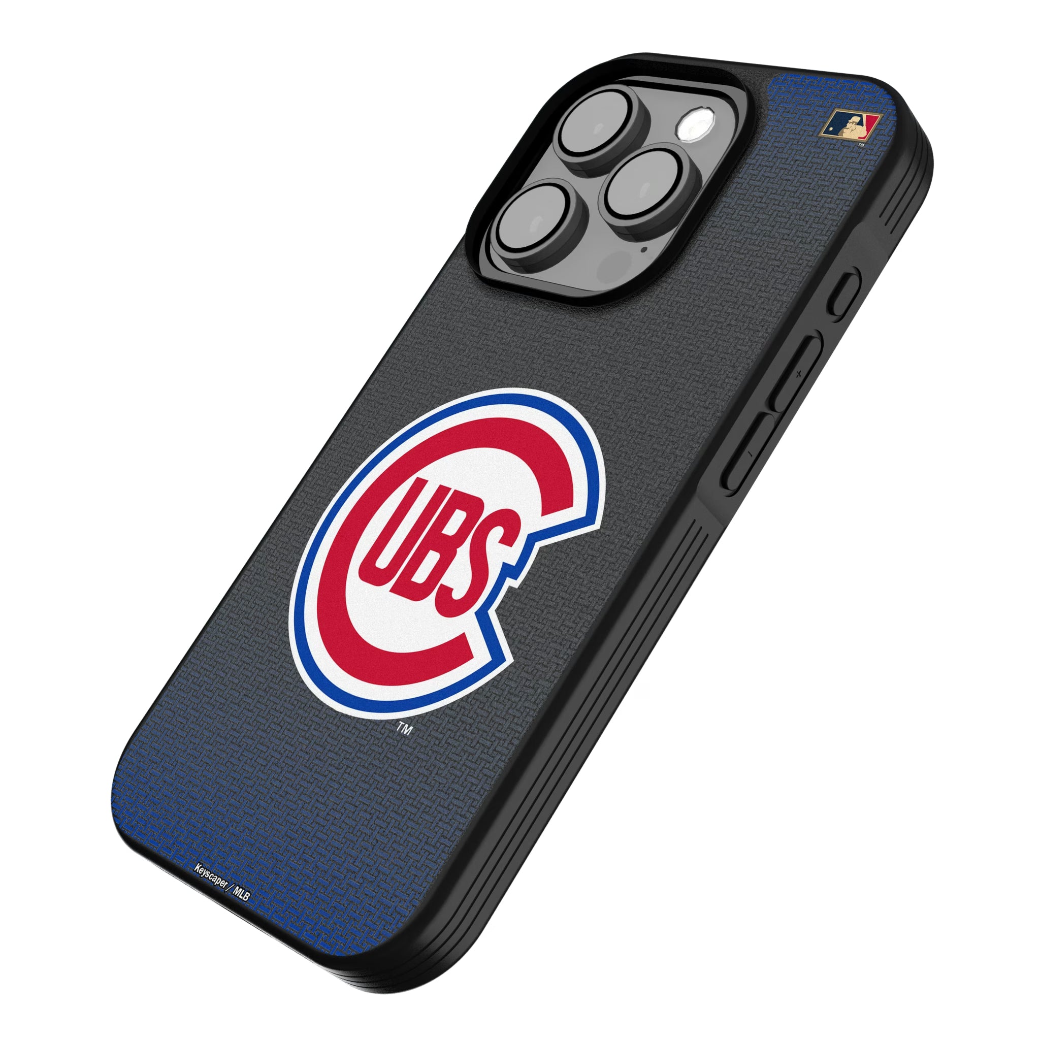 Chicago Cubs 1948-1956 - Cooperstown Collection Linen iPhone Bump Phone Case for Apple iPhone - Isometric View