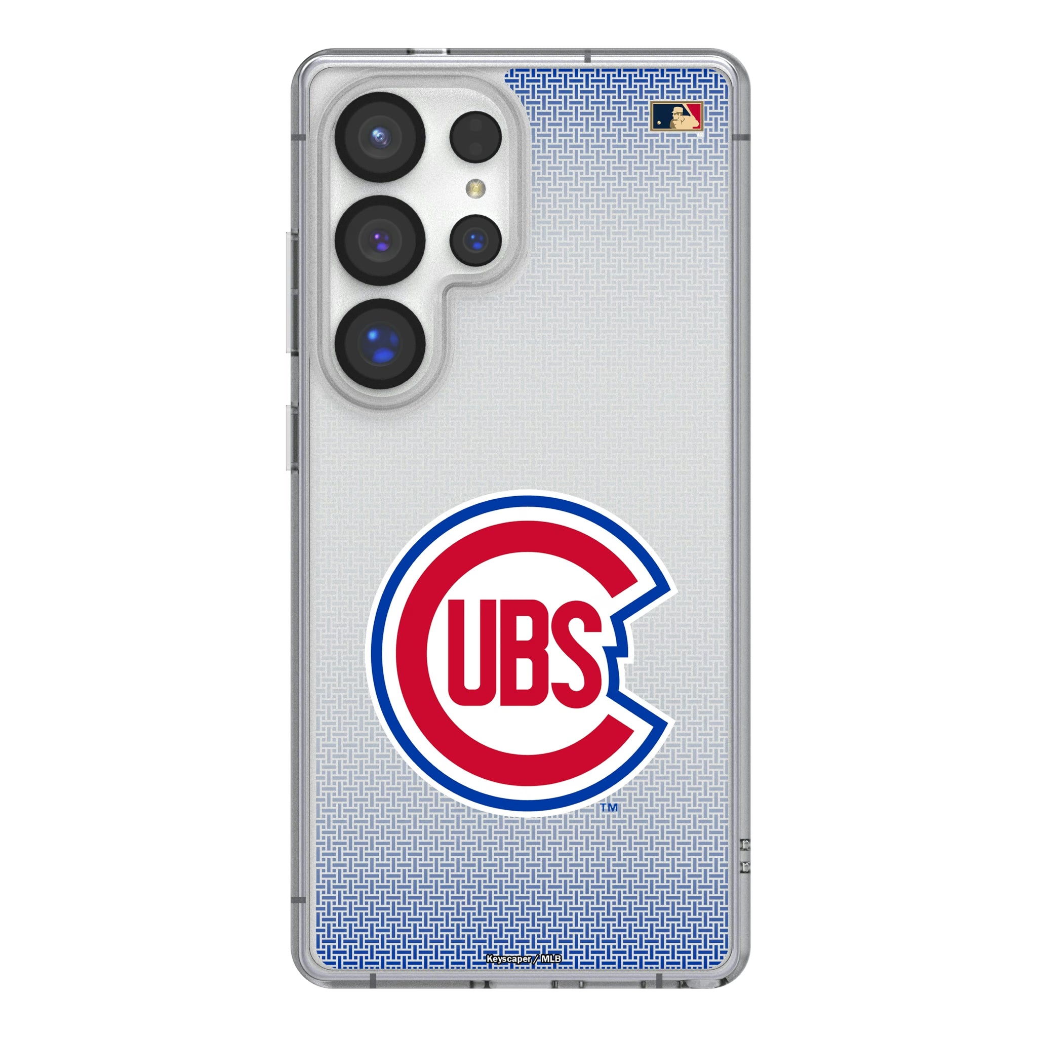 Chicago Cubs 1948-1956 - Cooperstown Collection Linen Galaxy Clear Phone Case for Samsung Galaxy