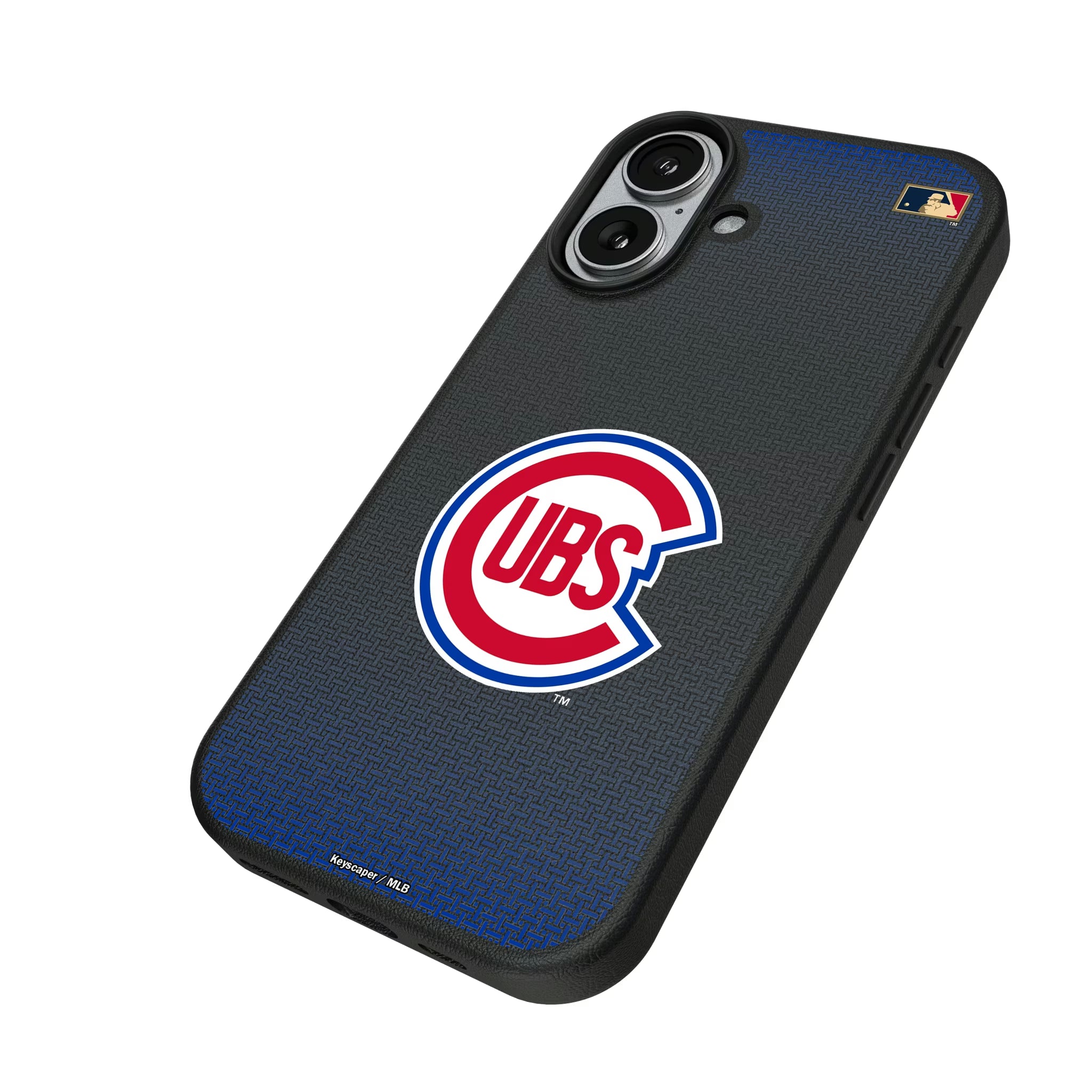 Chicago Cubs 1948-1956 - Cooperstown Collection Linen iPhone MagSafe Compatible Phone Case for Apple iPhone - Isometric View#Device_iPhone 17