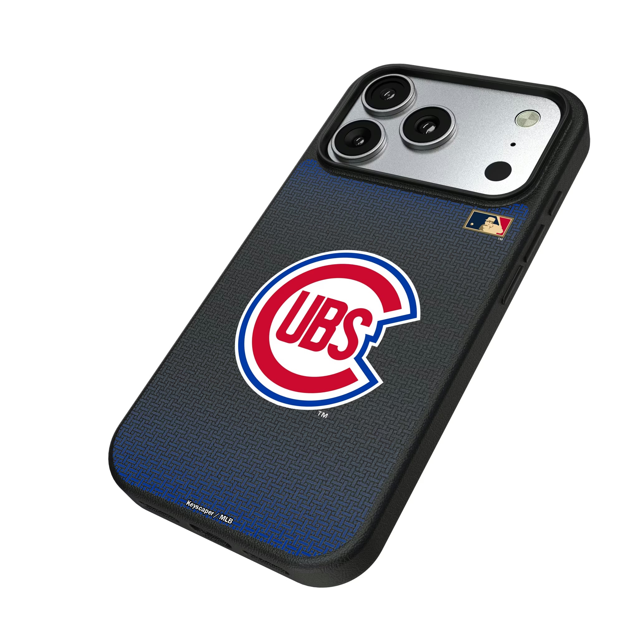Chicago Cubs 1948-1956 - Cooperstown Collection Linen iPhone MagSafe Compatible Phone Case for Apple iPhone - Isometric View#Device_iPhone 17 Pro