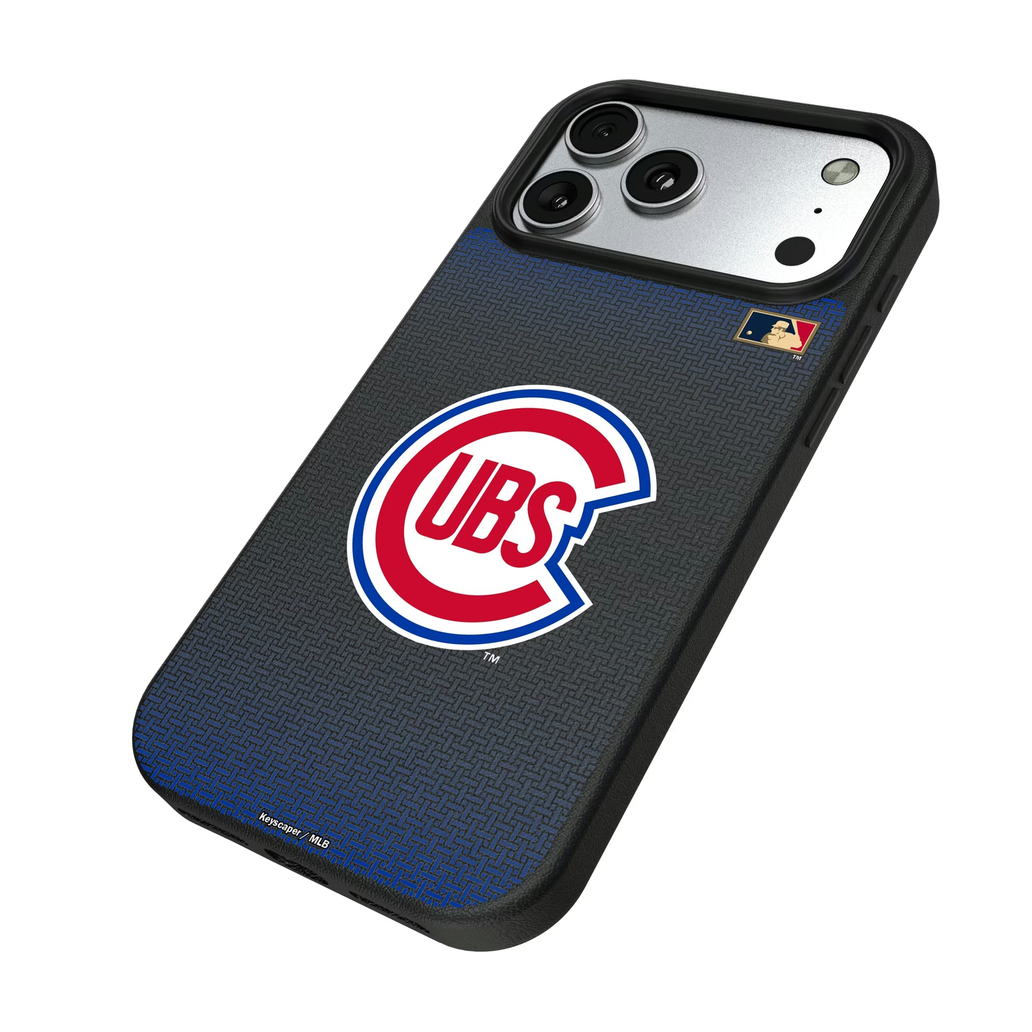 Chicago Cubs 1948-1956 - Cooperstown Collection Linen iPhone MagSafe Compatible Phone Case for Apple iPhone - Isometric View#Device_iPhone 17 Pro Max