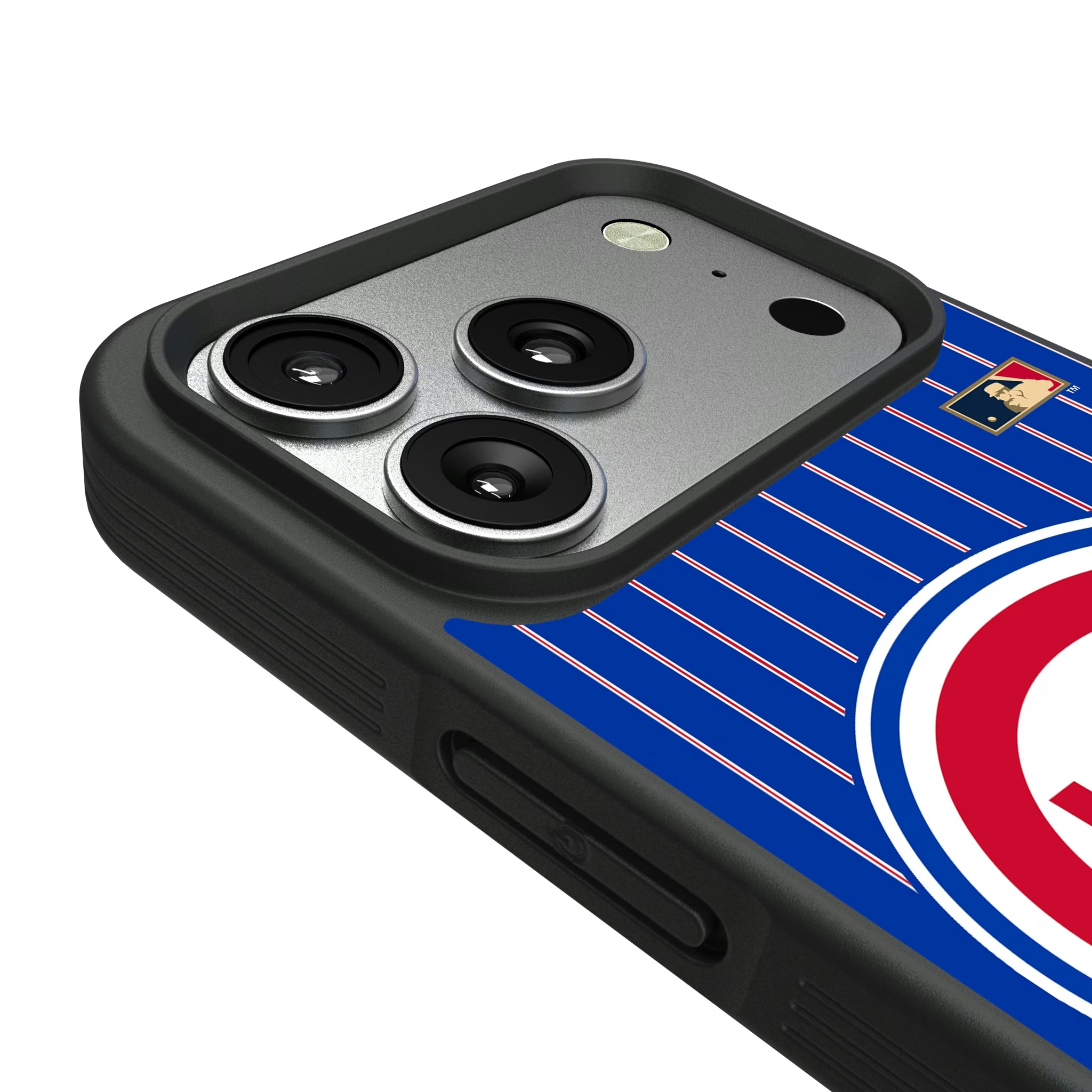 Chicago Cubs 1948-1956 - Cooperstown Collection Pinstripe iPhone Bump Phone Case for Apple iPhone - Detail#Device_iPhone 17 Pro