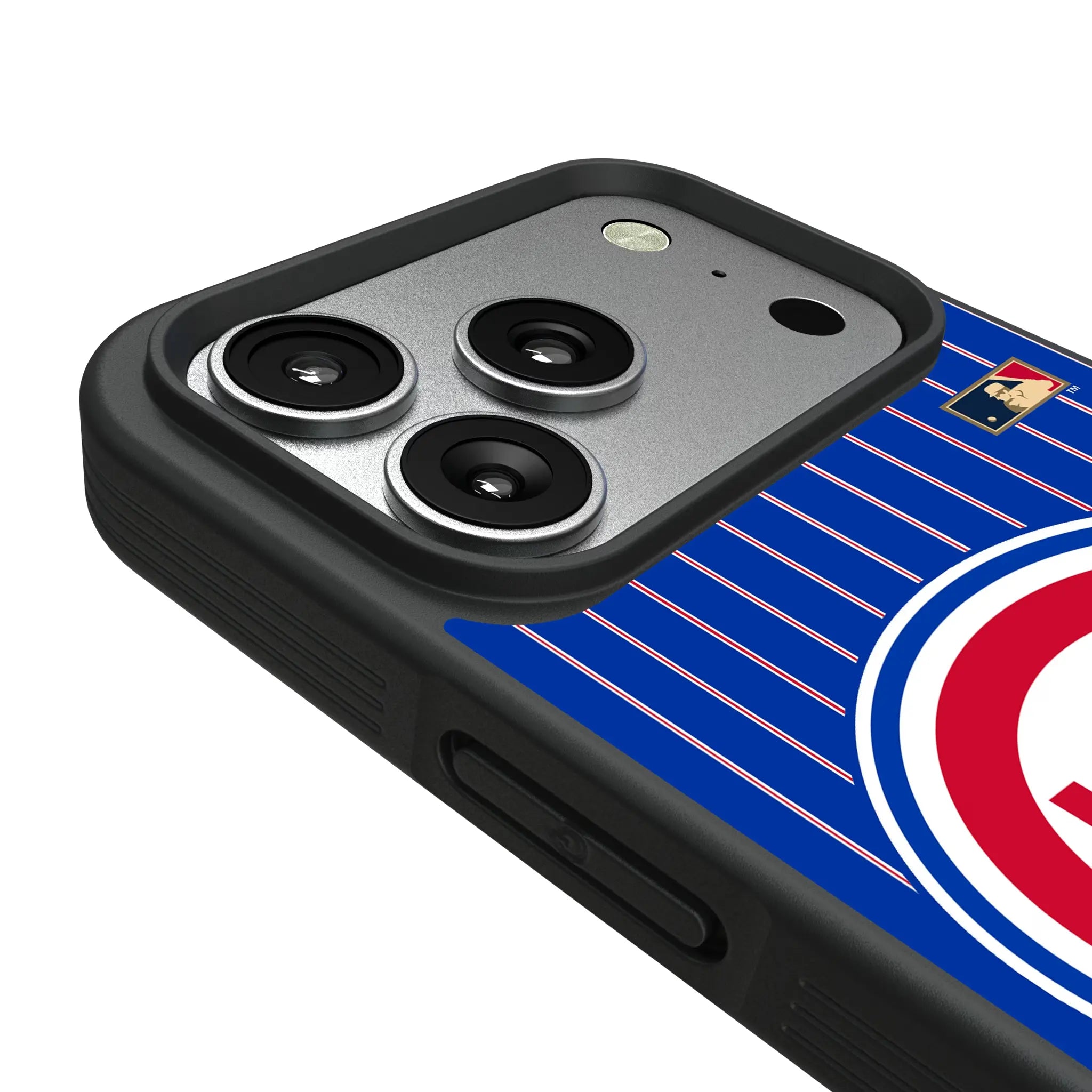 Chicago Cubs 1948-1956 - Cooperstown Collection Pinstripe iPhone Bump Phone Case for Apple iPhone - Detail#Device_iPhone 17 Pro