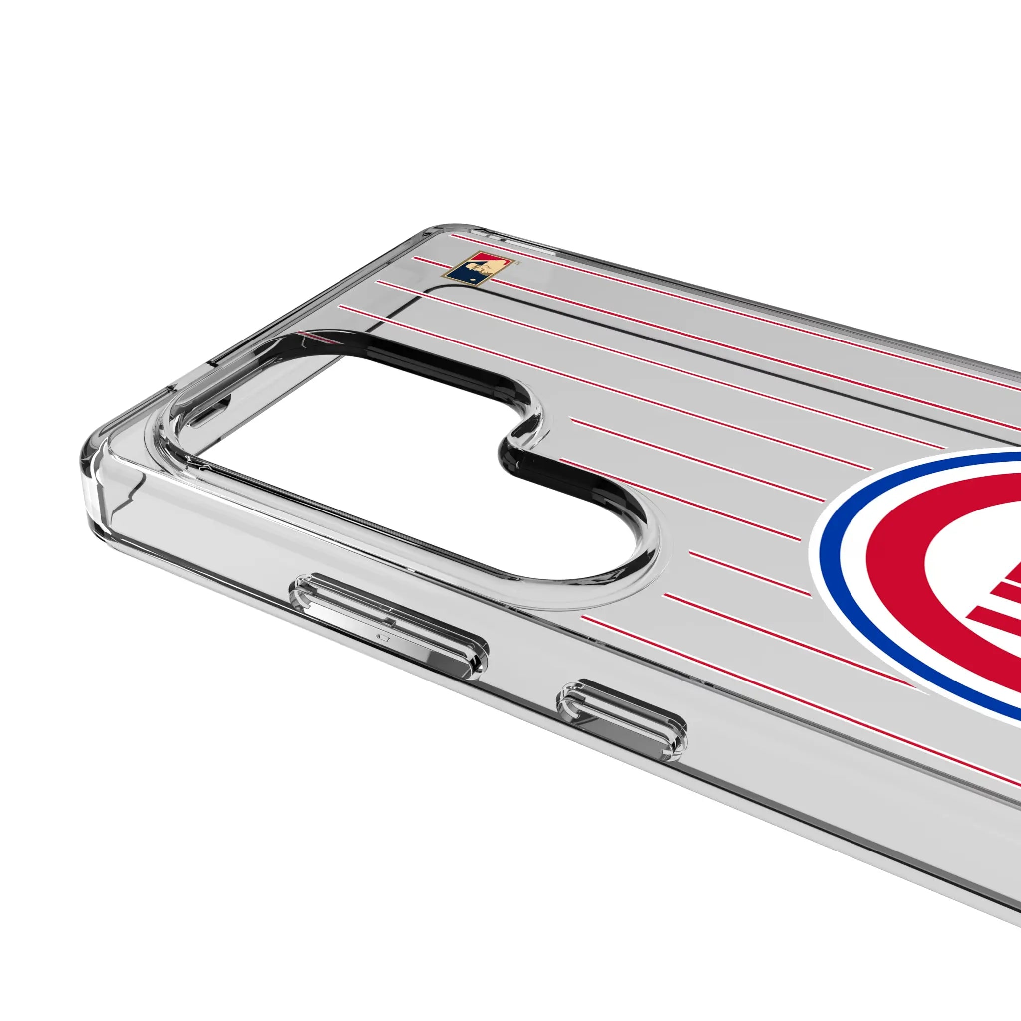 Chicago Cubs 1948-1956 - Cooperstown Collection Pinstripe Galaxy Clear Phone Case for Samsung Galaxy - Detail#Device_Galaxy S25 Ultra