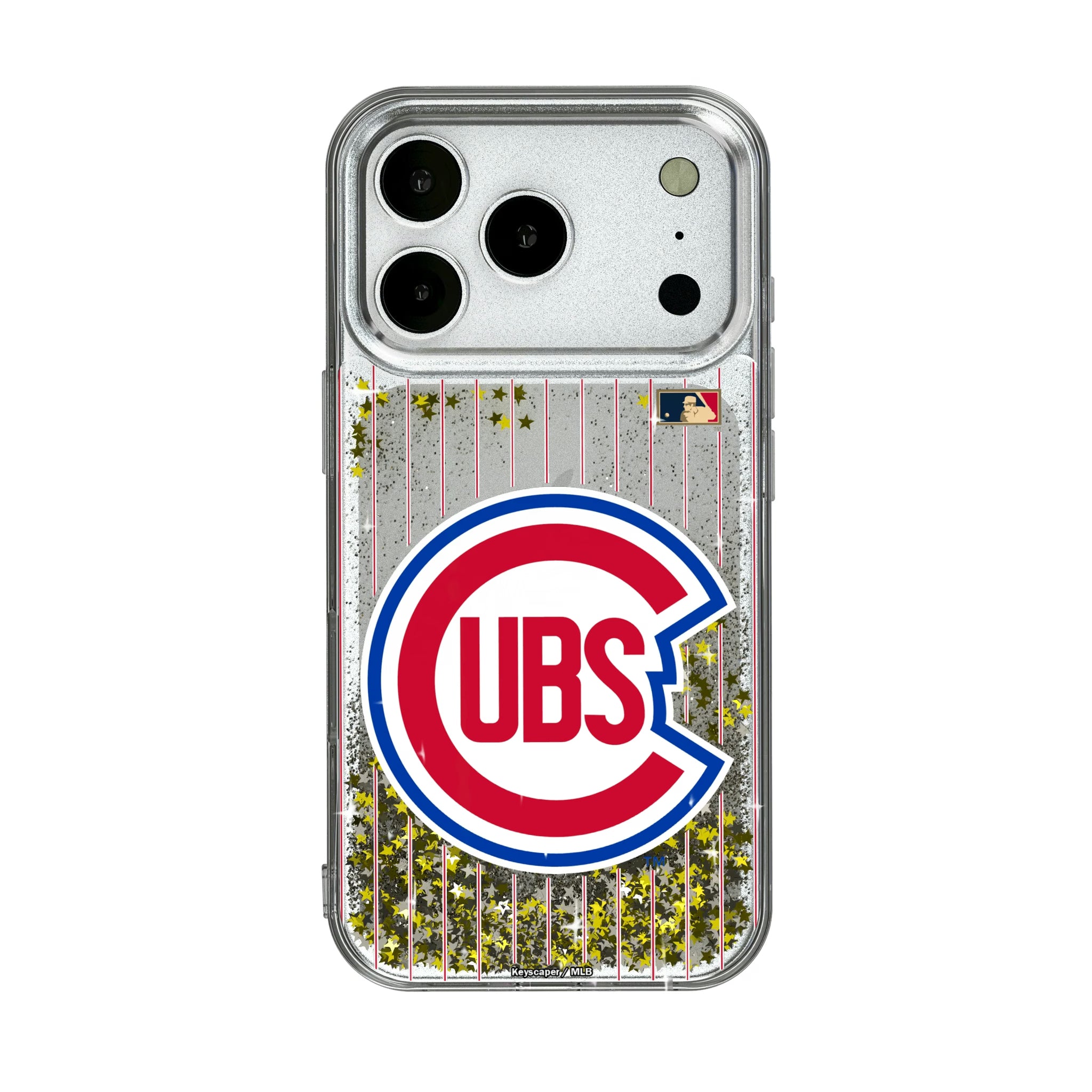Chicago Cubs 1948-1956 - Cooperstown Collection Pinstripe iPhone Glitter Phone Case for Apple iPhone