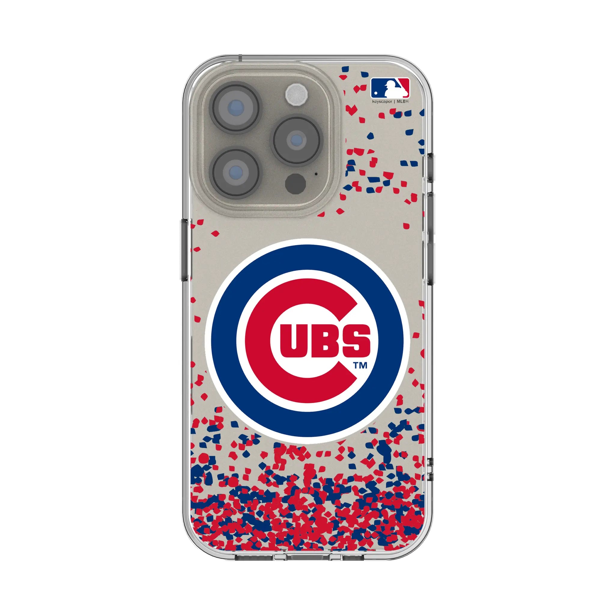 Chicago Cubs Confetti iPhone Clear Phone Case for Apple iPhone