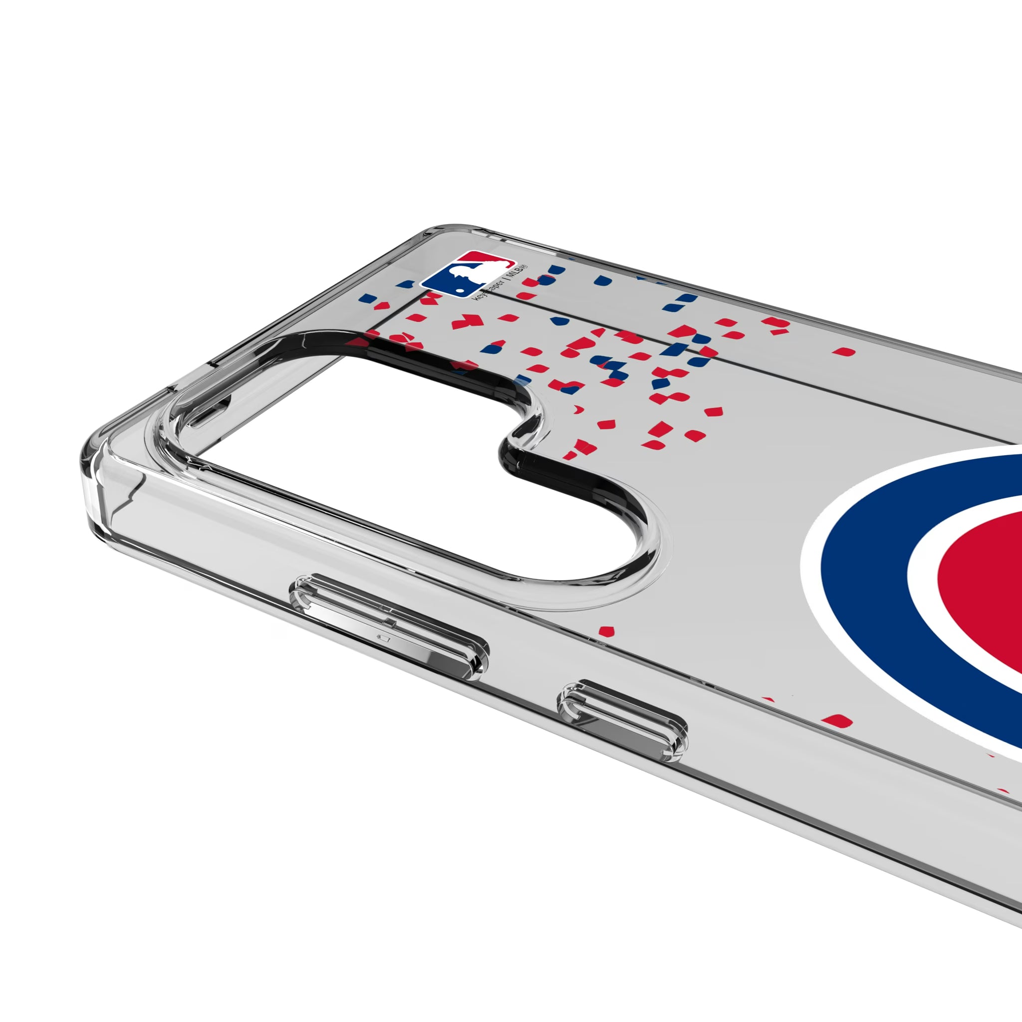 Chicago Cubs Confetti Galaxy Clear Phone Case for Samsung Galaxy - Detail