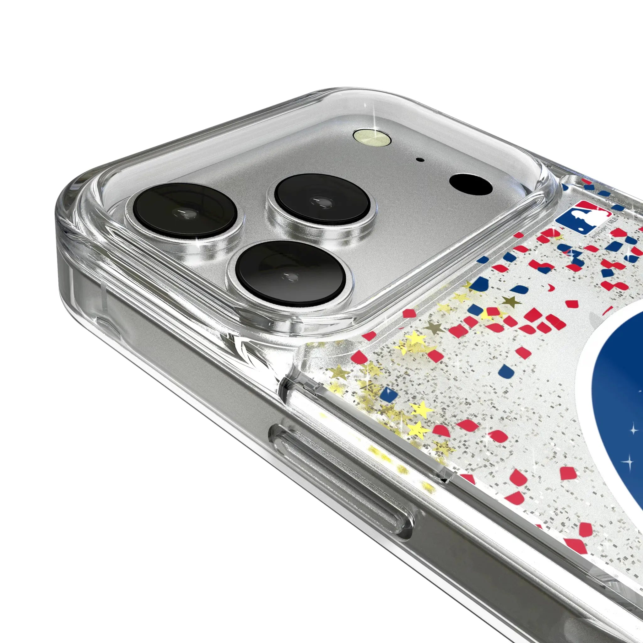 Chicago Cubs Confetti iPhone Glitter Phone Case for Apple iPhone - Detail