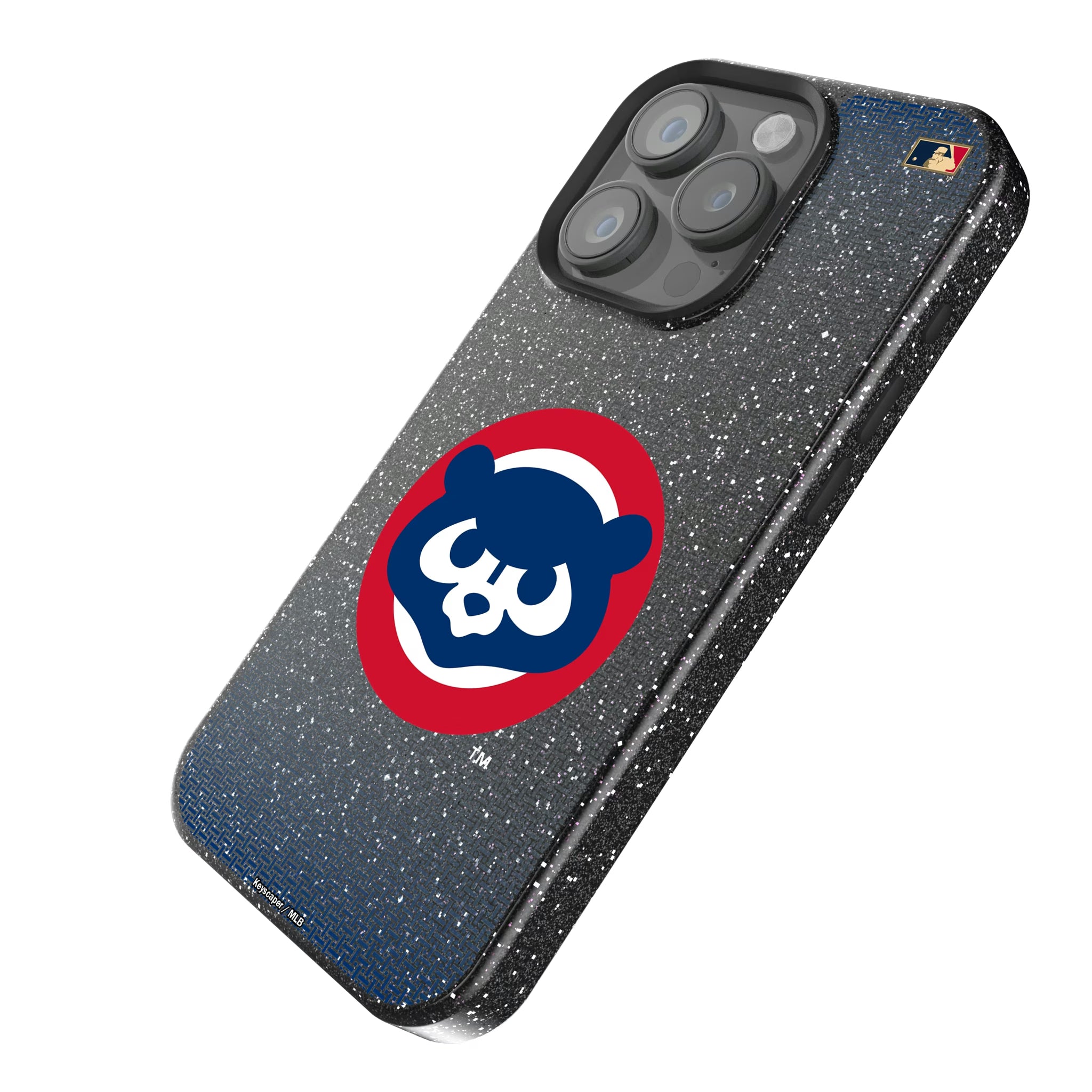 Chicago Cubs Home 1979-1993 - Cooperstown Collection Linen iPhone Bling Phone Case for Apple iPhone - Isometric View