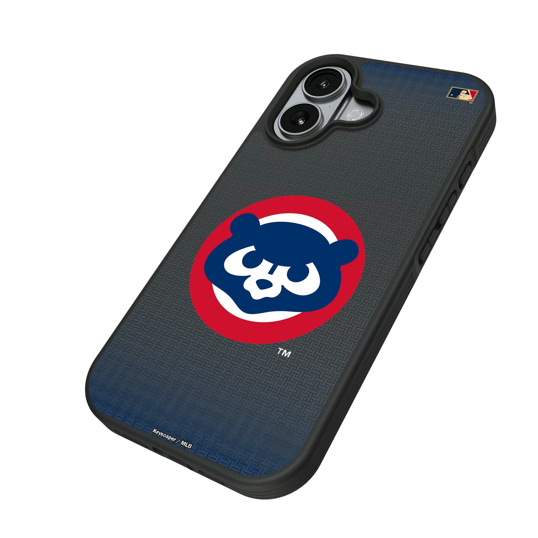 Chicago Cubs Home 1979-1993 - Cooperstown Collection Linen iPhone Bump Phone Case for Apple iPhone - Isometric View#Device_iPhone 17