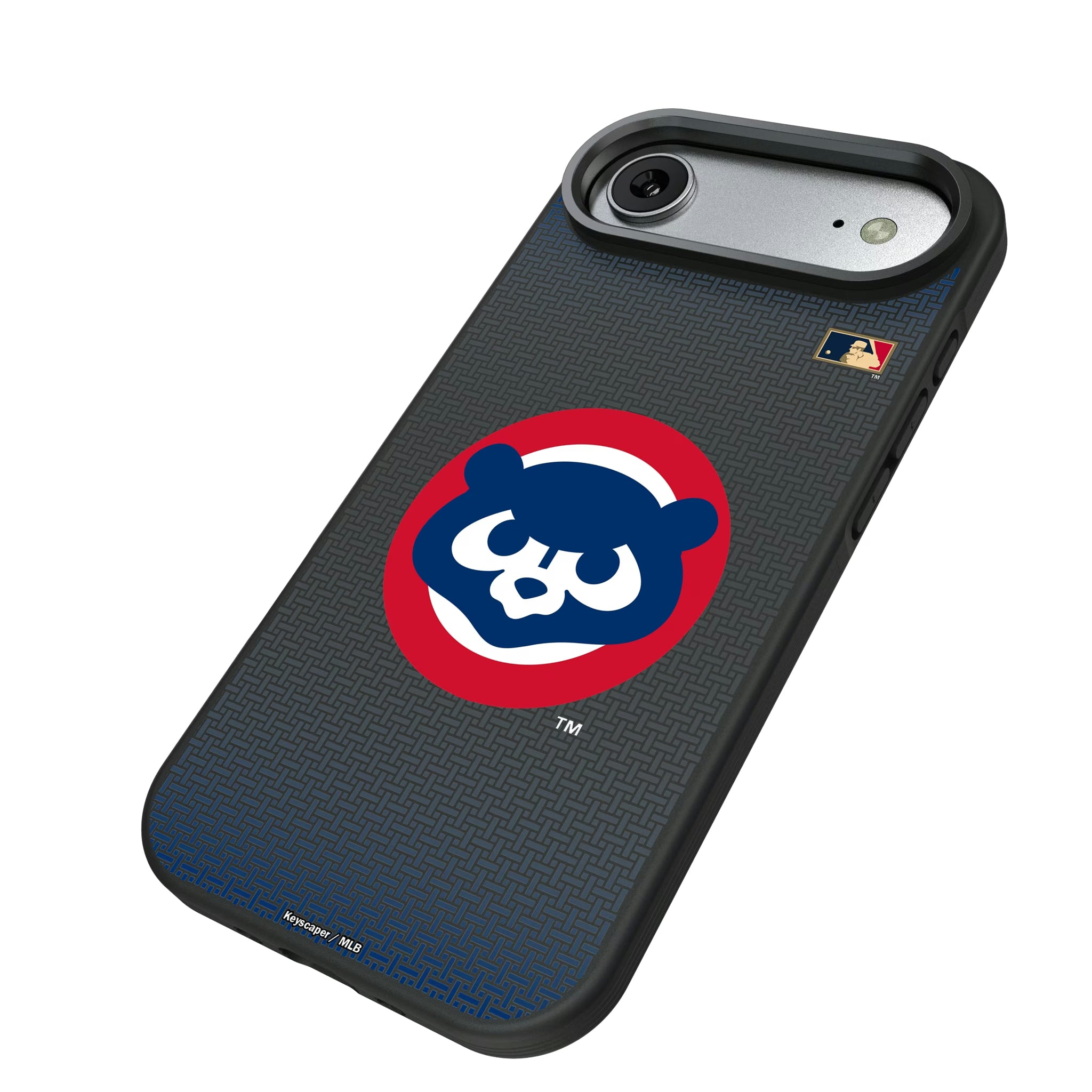 Chicago Cubs Home 1979-1993 - Cooperstown Collection Linen iPhone Bump Phone Case for Apple iPhone - Isometric View#Device_iPhone Air