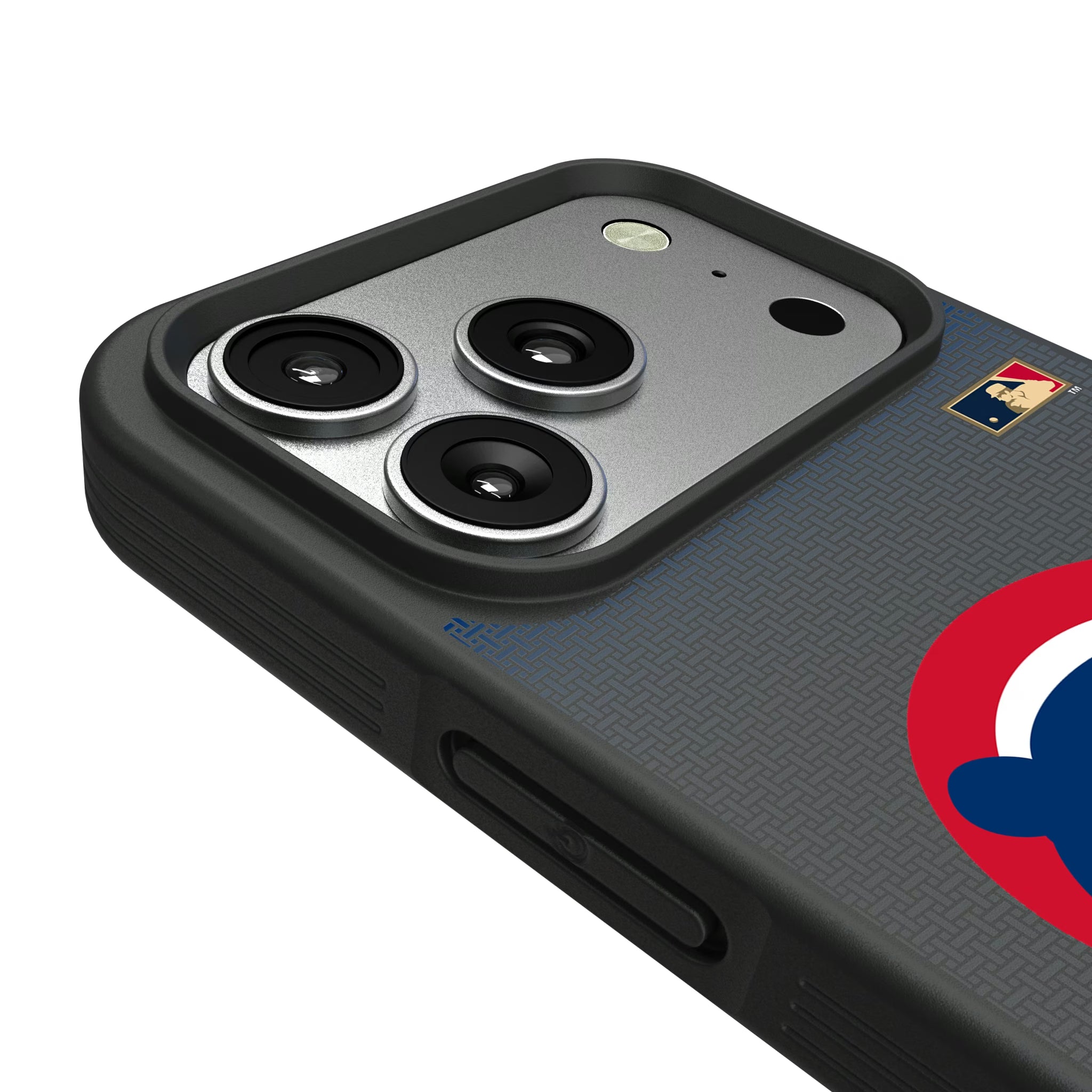 Chicago Cubs Home 1979-1993 - Cooperstown Collection Linen iPhone Bump Phone Case for Apple iPhone - Detail#Device_iPhone 17 Pro