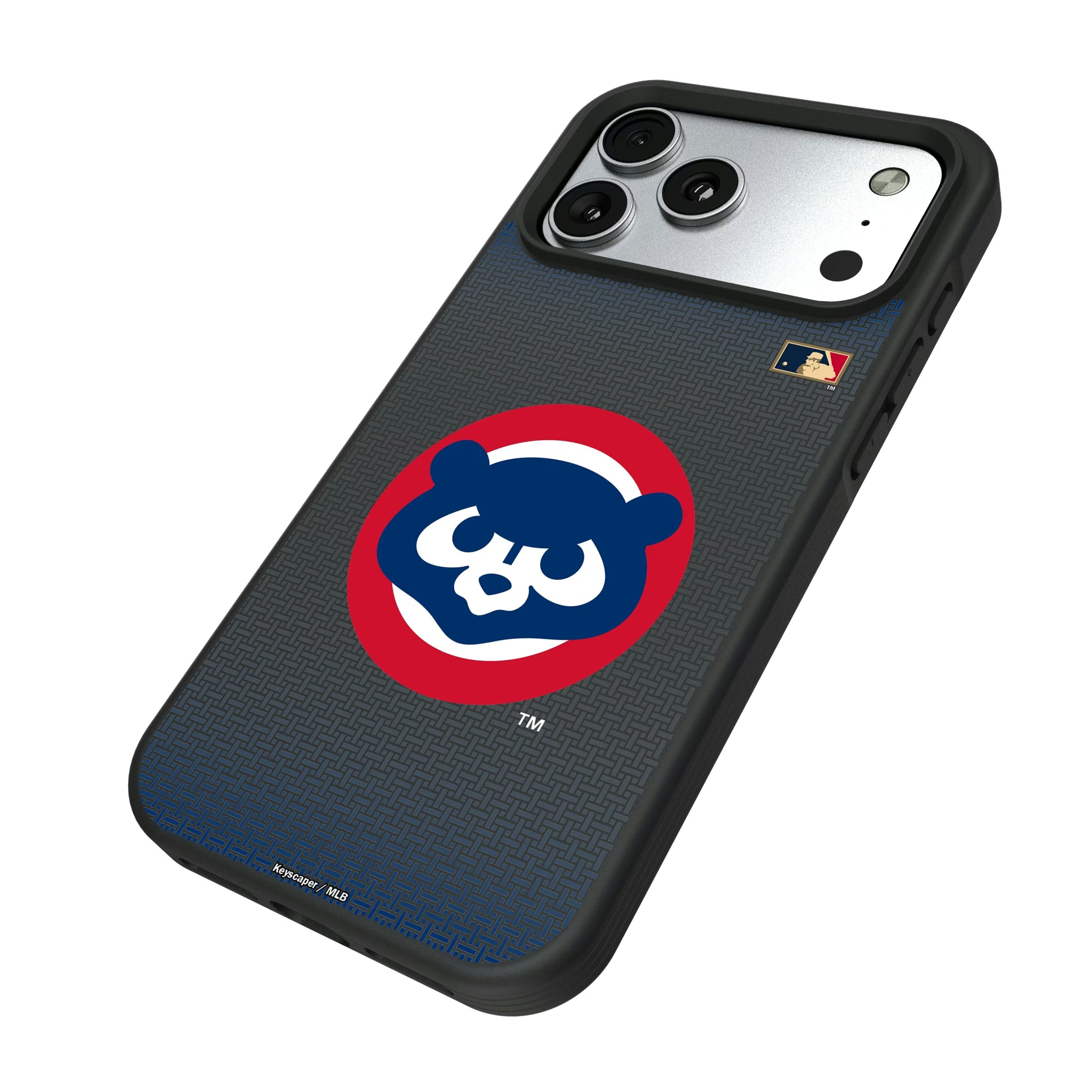 Chicago Cubs Home 1979-1993 - Cooperstown Collection Linen iPhone Bump Phone Case for Apple iPhone - Isometric View#Device_iPhone 17 Pro Max