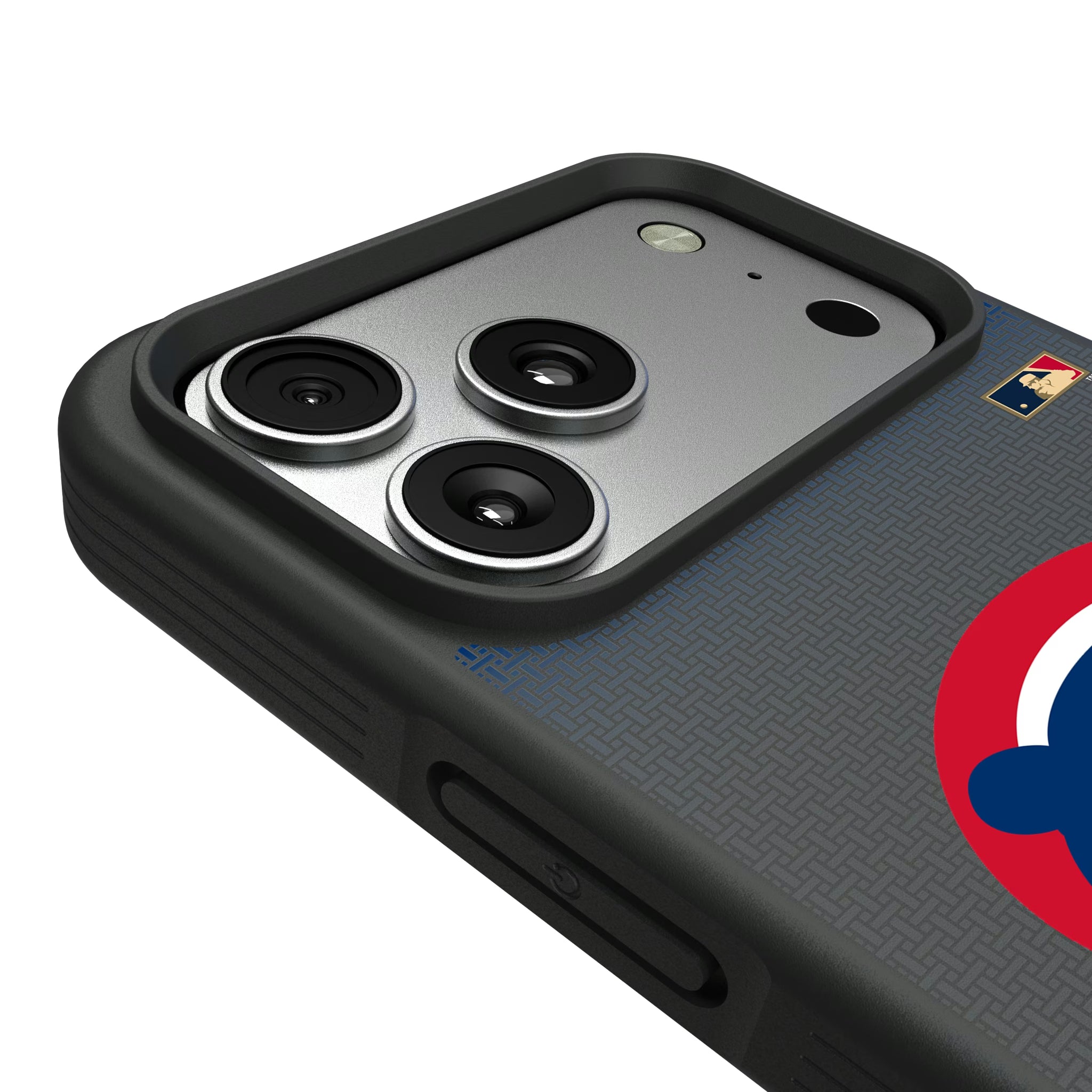 Chicago Cubs Home 1979-1993 - Cooperstown Collection Linen iPhone Bump Phone Case for Apple iPhone - Detail#Device_iPhone 17 Pro Max