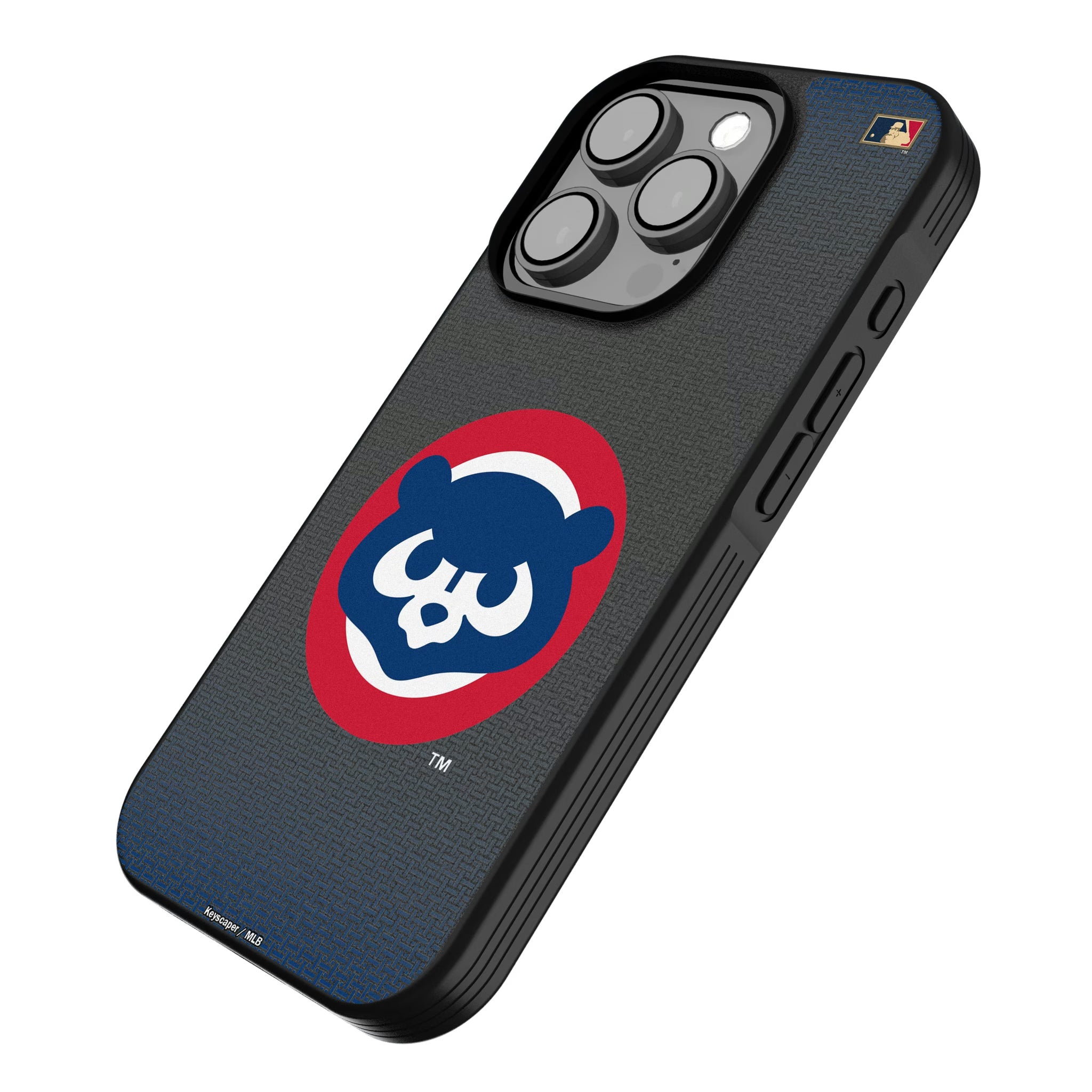 Chicago Cubs Home 1979-1993 - Cooperstown Collection Linen iPhone Bump Phone Case for Apple iPhone - Isometric View