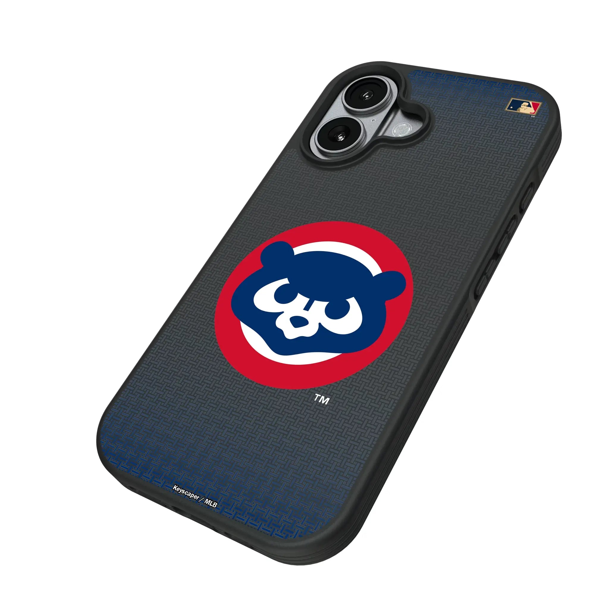 Chicago Cubs Home 1979-1993 - Cooperstown Collection Linen iPhone Bump Phone Case for Apple iPhone - Isometric View#Device_iPhone 17