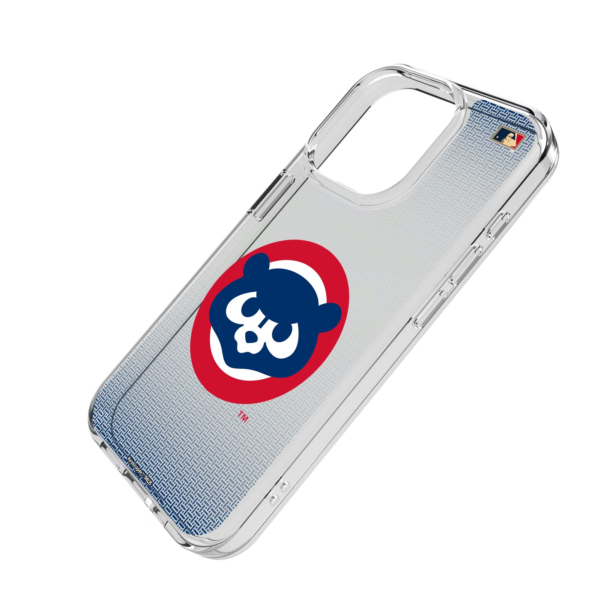 Chicago Cubs Home 1979-1993 - Cooperstown Collection Linen iPhone Clear Phone Case for Apple iPhone - Isometric View