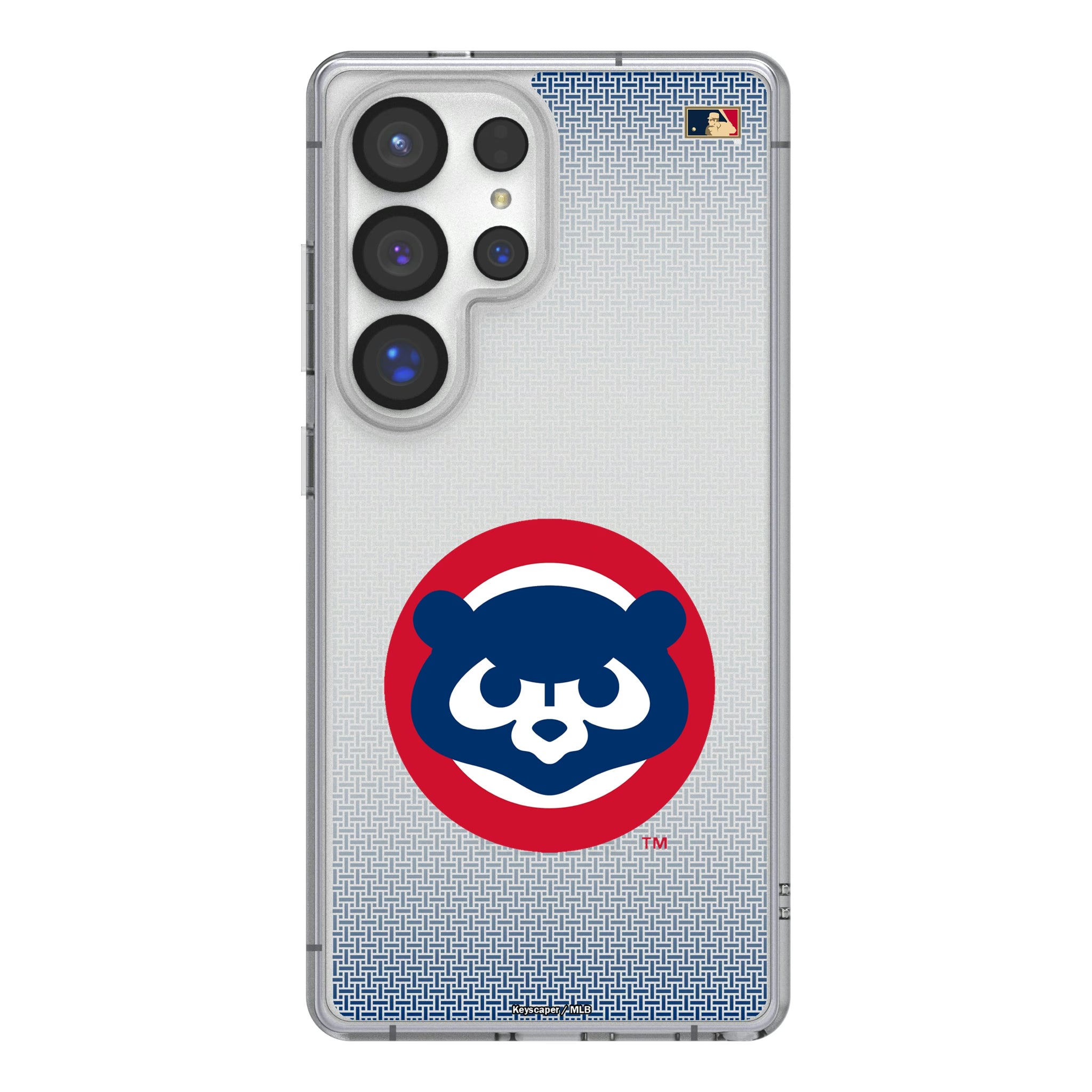 Chicago Cubs Home 1979-1993 - Cooperstown Collection Linen Galaxy Clear Phone Case for Samsung Galaxy