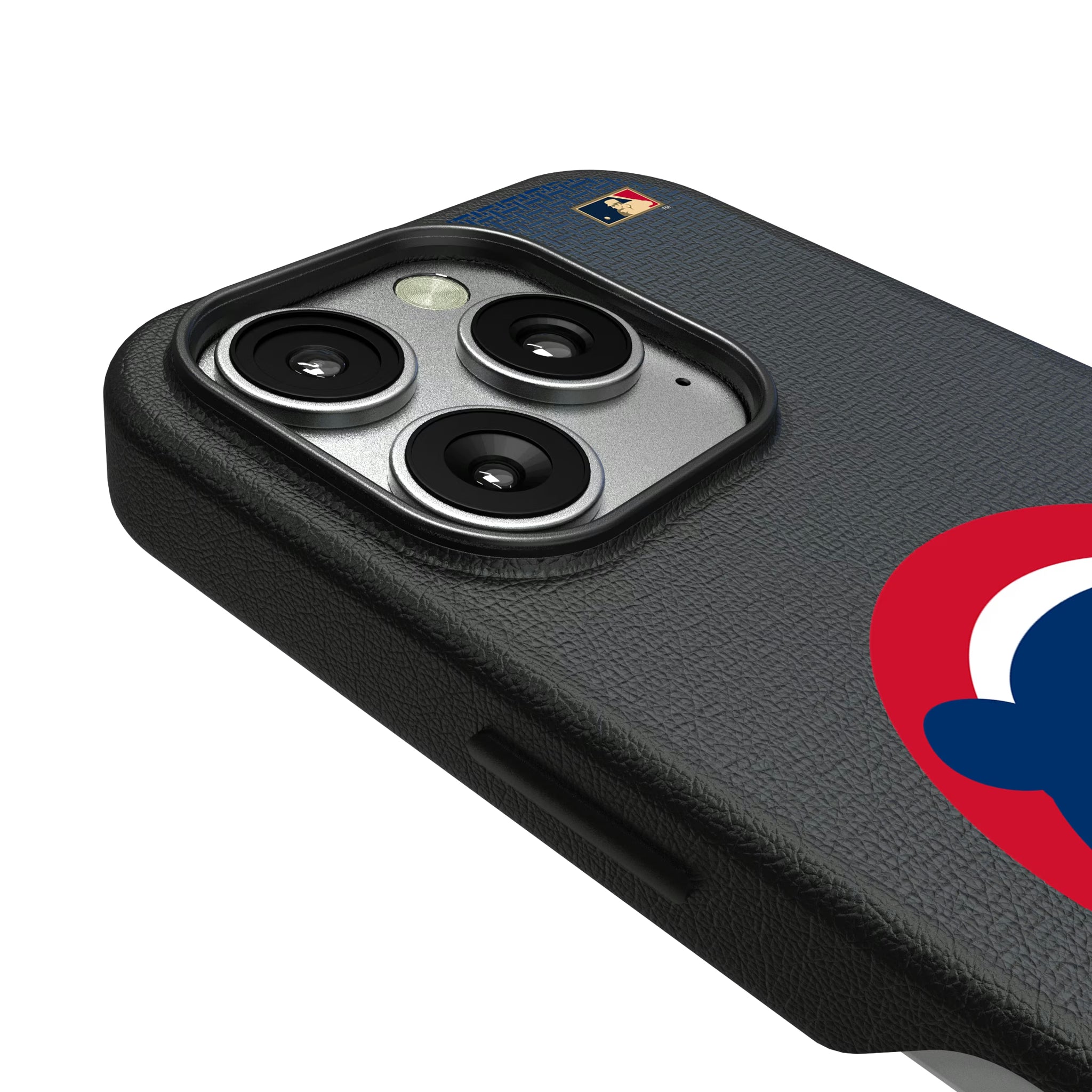 Chicago Cubs Home 1979-1993 - Cooperstown Collection Linen iPhone MagSafe Compatible Phone Case for Apple iPhone - Detail