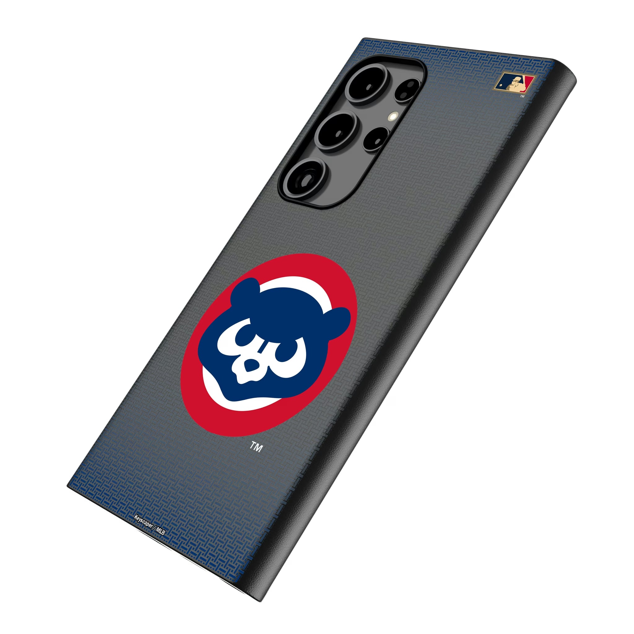 Chicago Cubs Home 1979-1993 - Cooperstown Collection Linen Galaxy MagSafe Compatible Phone Case for Samsung Galaxy - Isometric View
