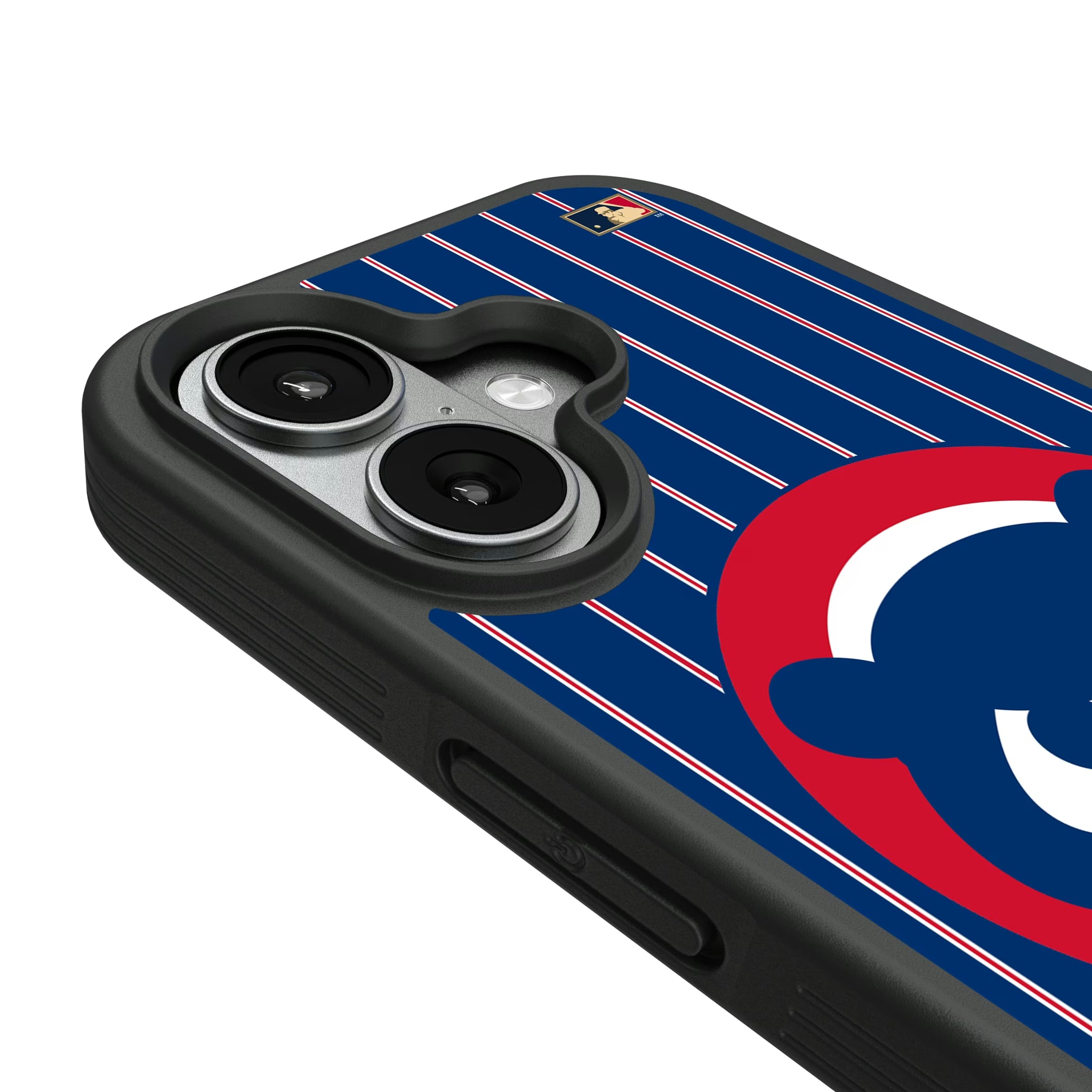Chicago Cubs Home 1979-1993 - Cooperstown Collection Pinstripe iPhone Bump Phone Case for Apple iPhone - Detail#Device_iPhone 17